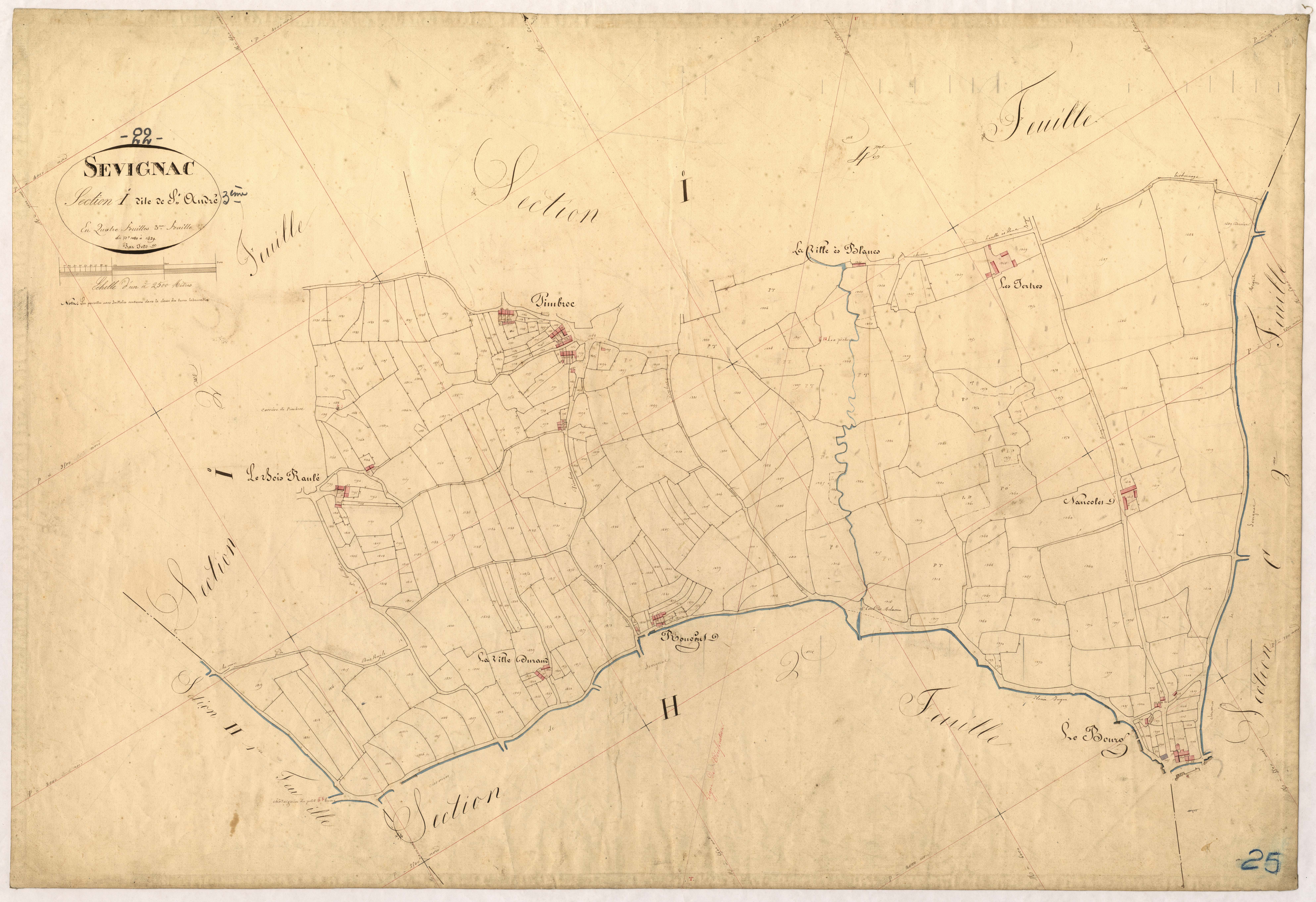 Sévignac - Section I, 3e feuille