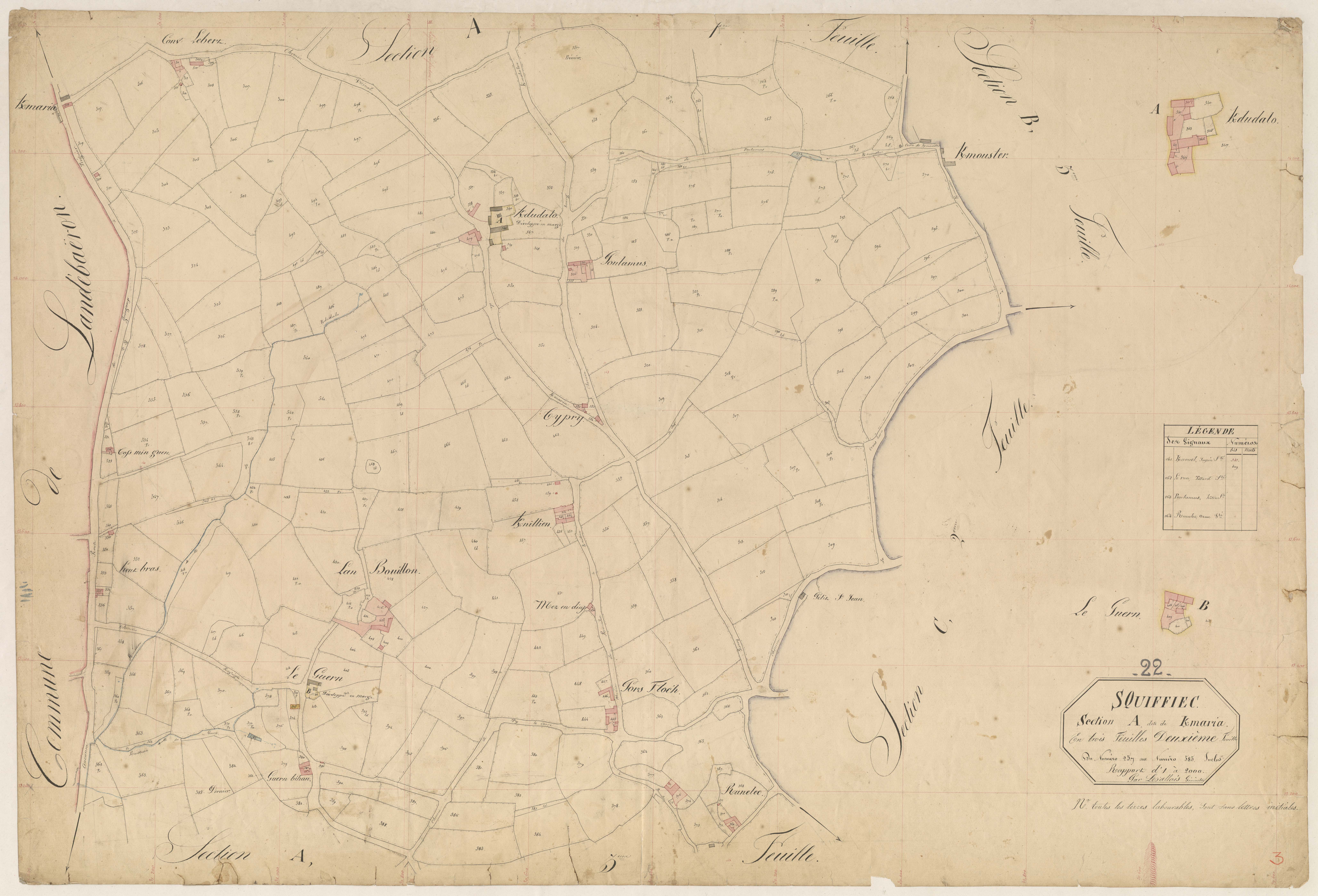 Squiffiec - Section A, 2e feuille