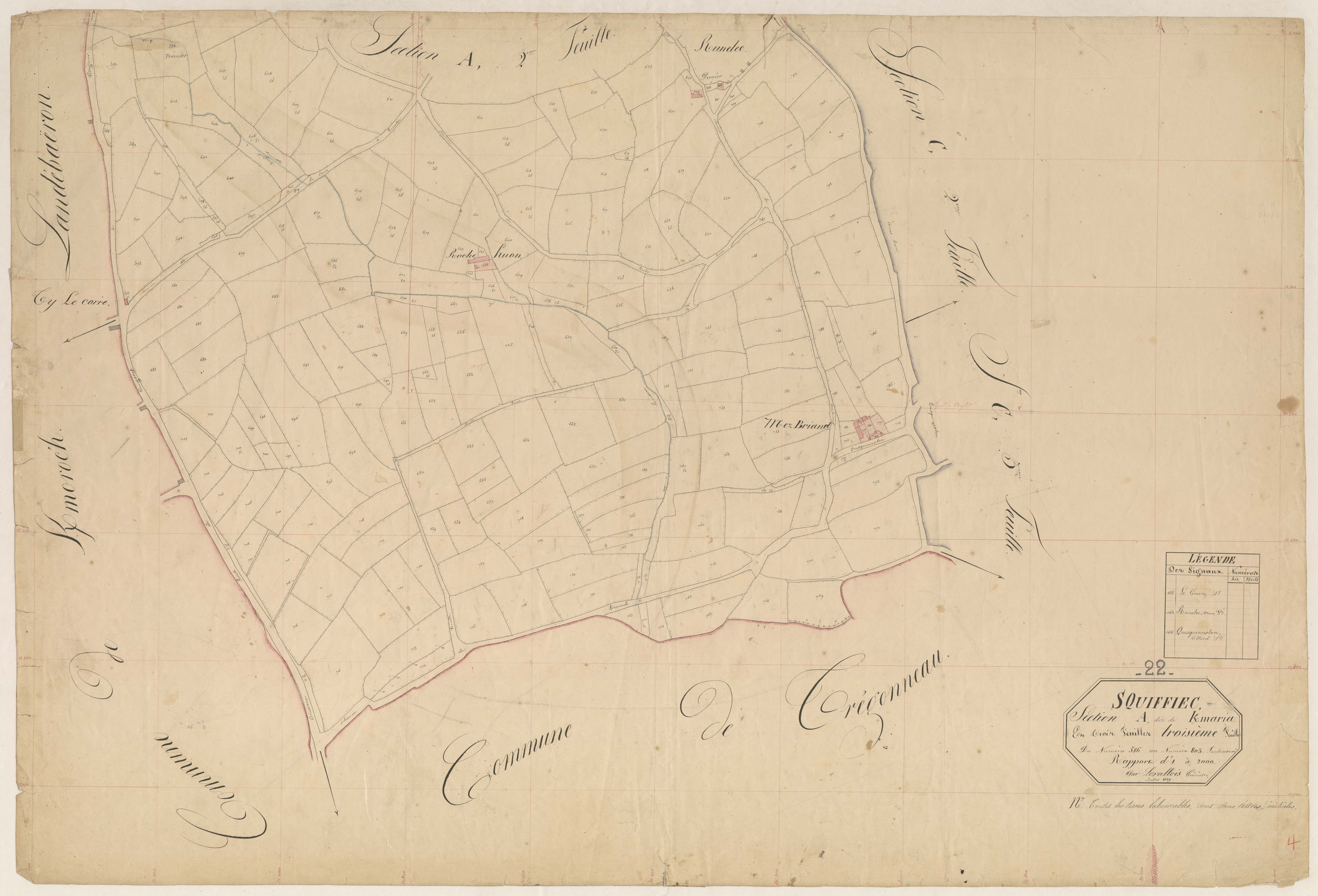 Squiffiec - Section A, 3e feuille