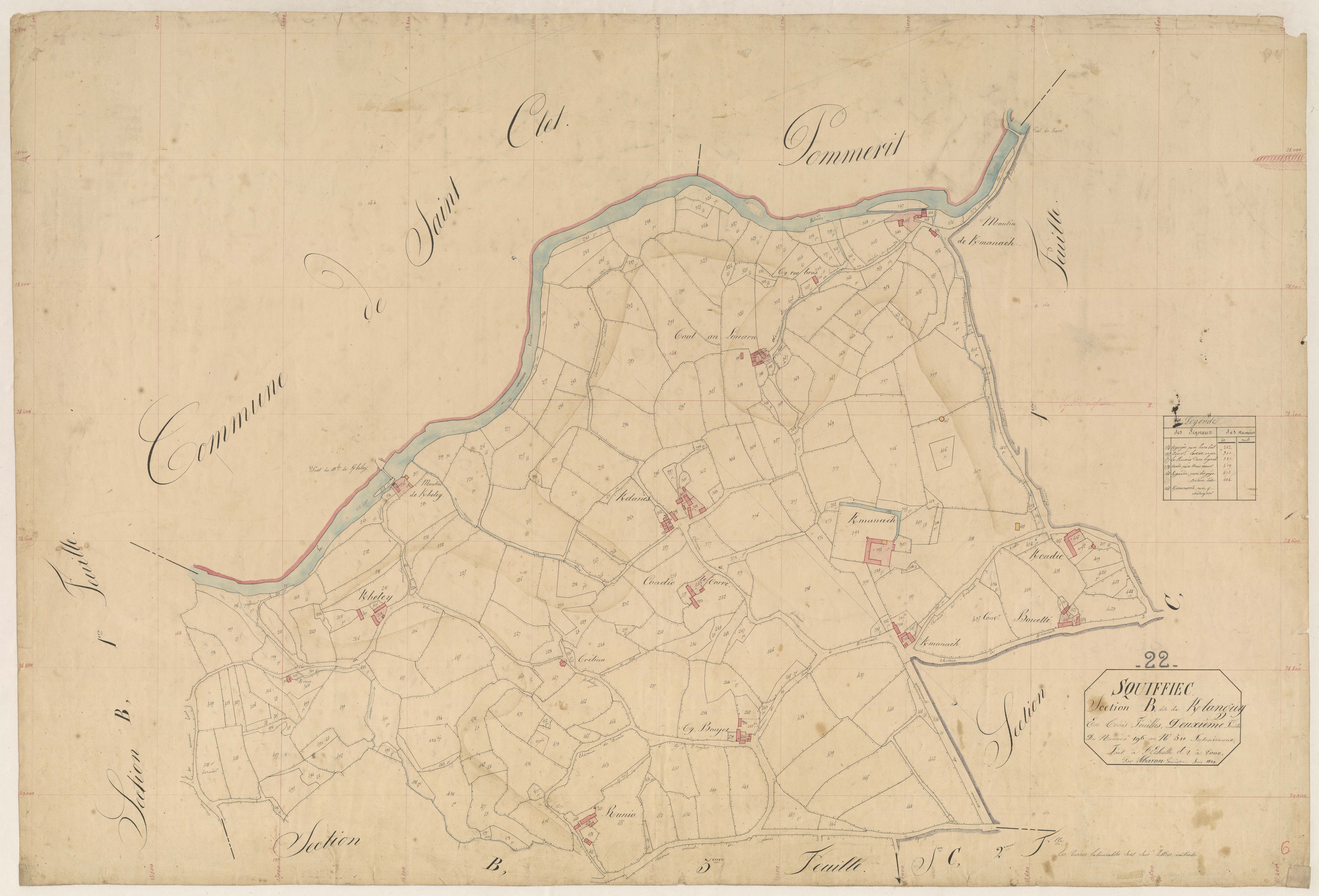 Squiffiec - Section B, 2e feuille