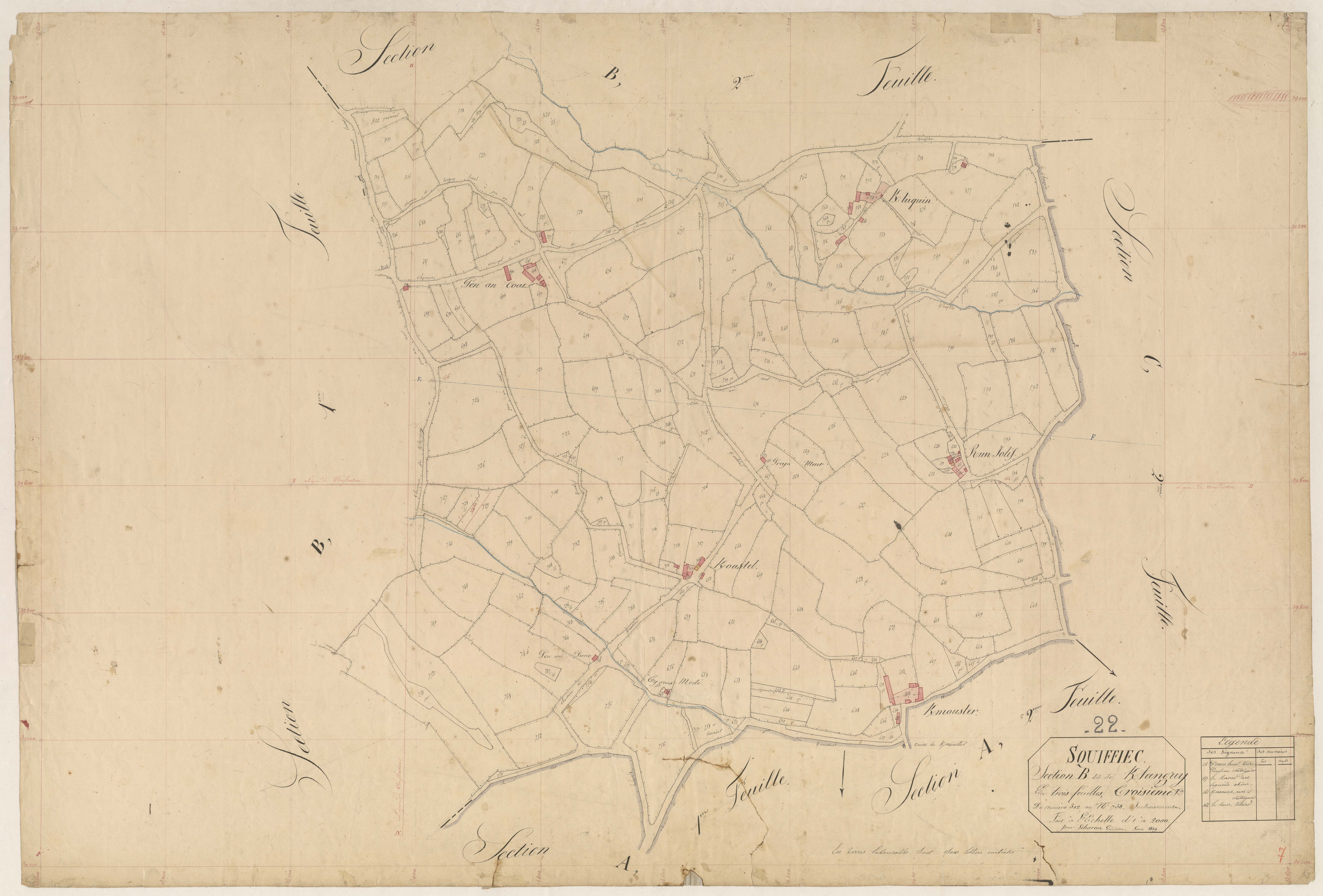 Squiffiec - Section B, 3e feuille
