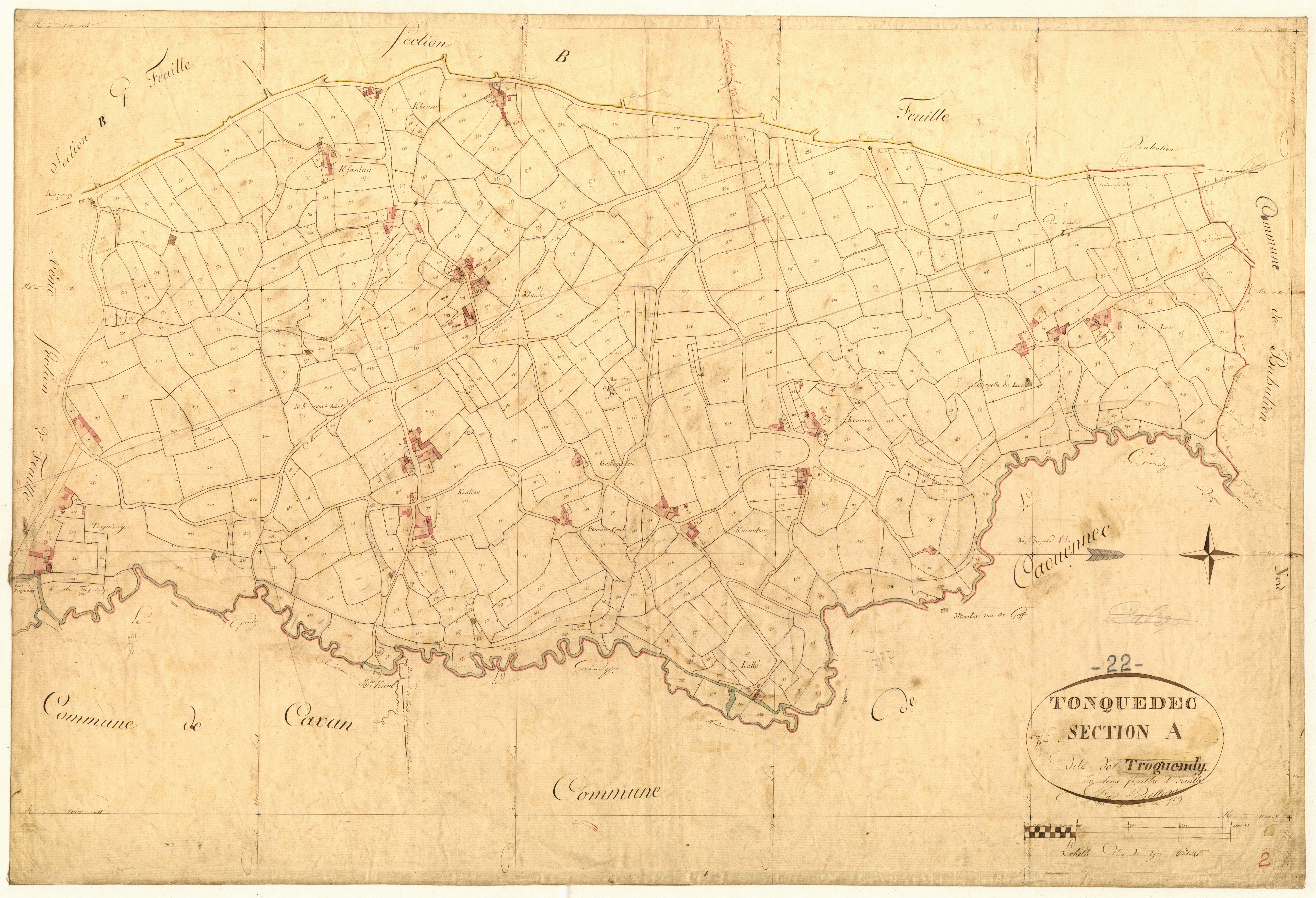 Tonquédec - Section A, 1re feuille