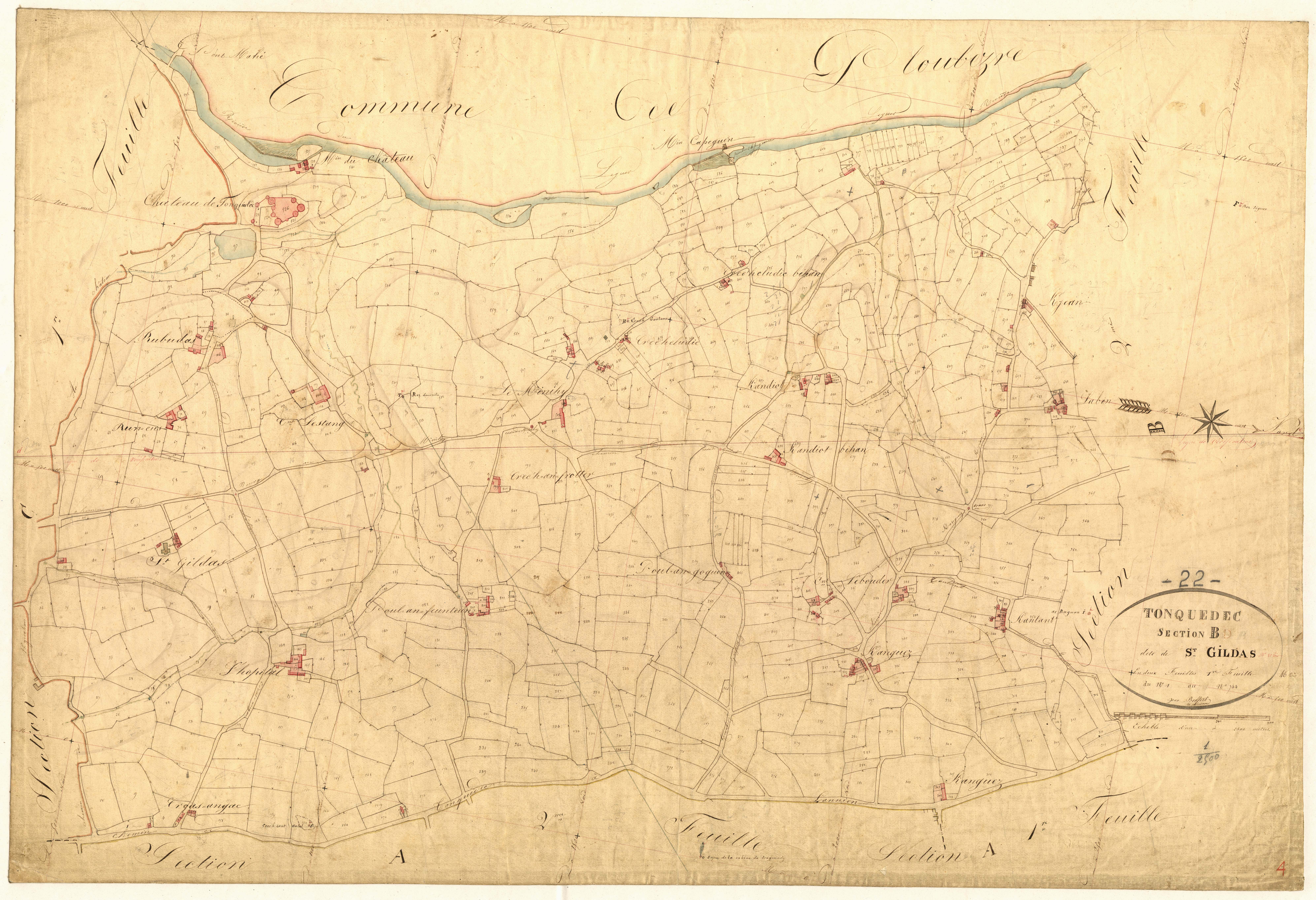Tonquédec - Section B, 1re feuille