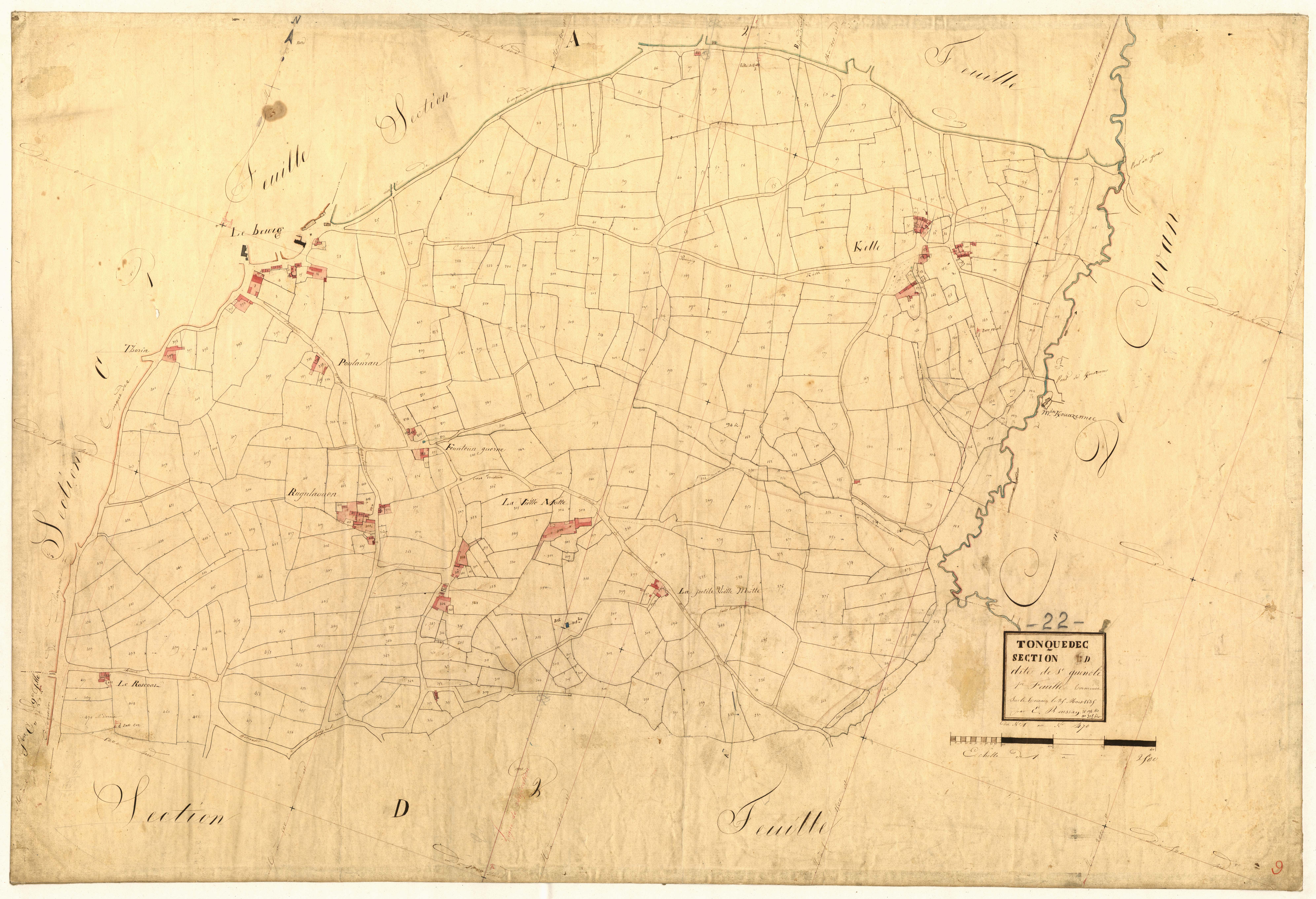 Tonquédec - Section D, 1re feuille