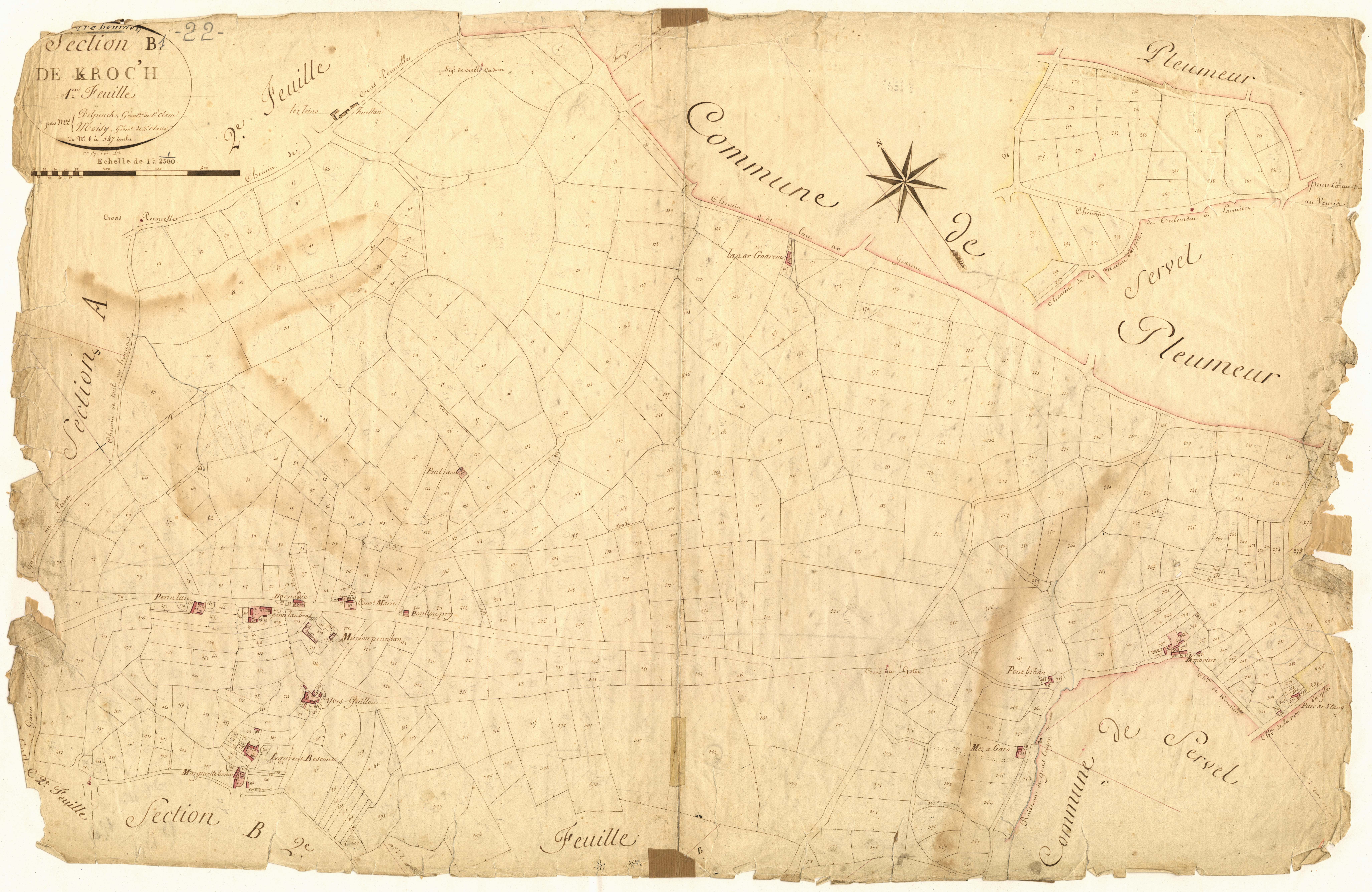 Trébeurden - Section B, 1re feuille