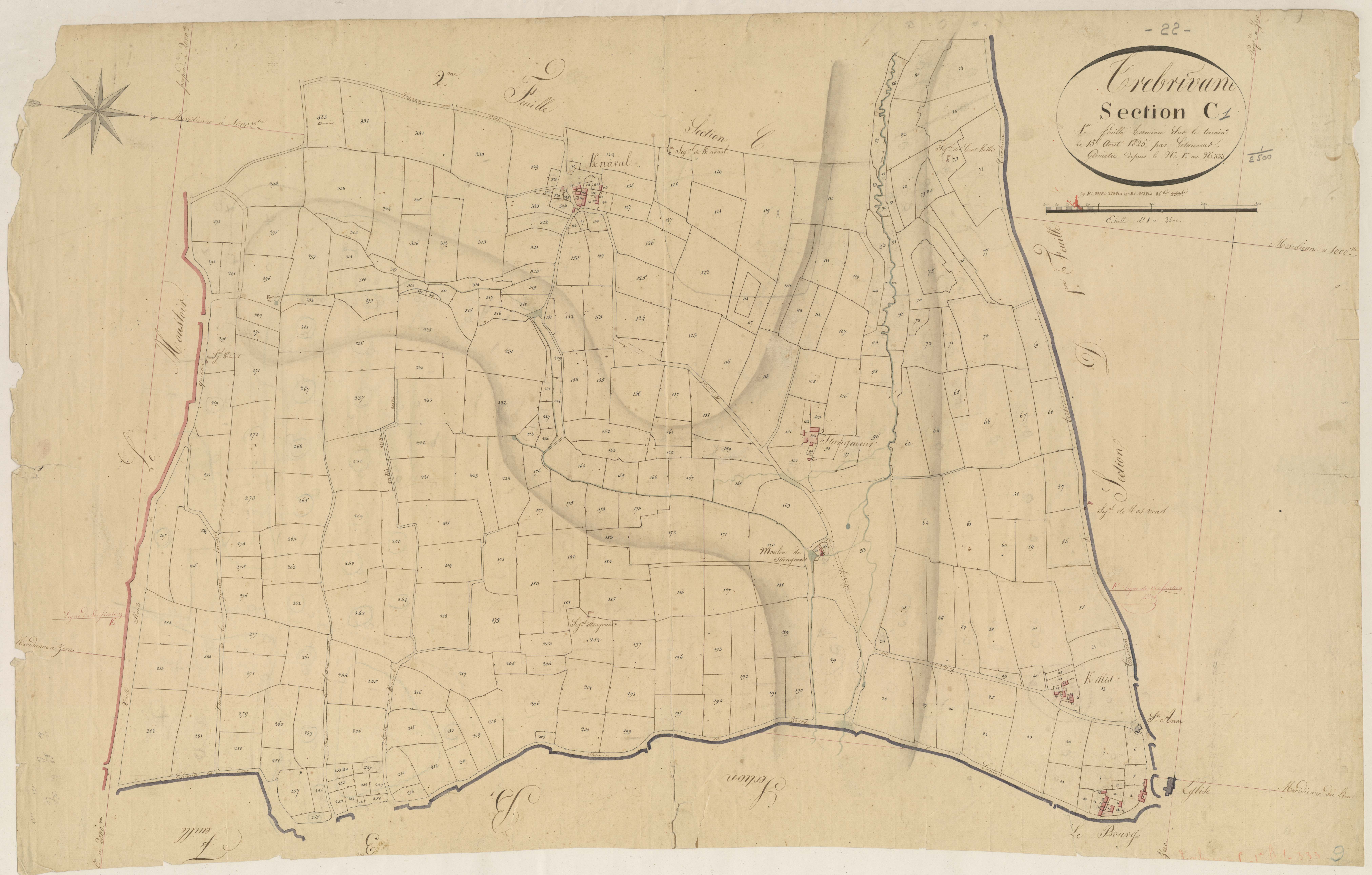 Trébrivan - Section C, 1re feuille