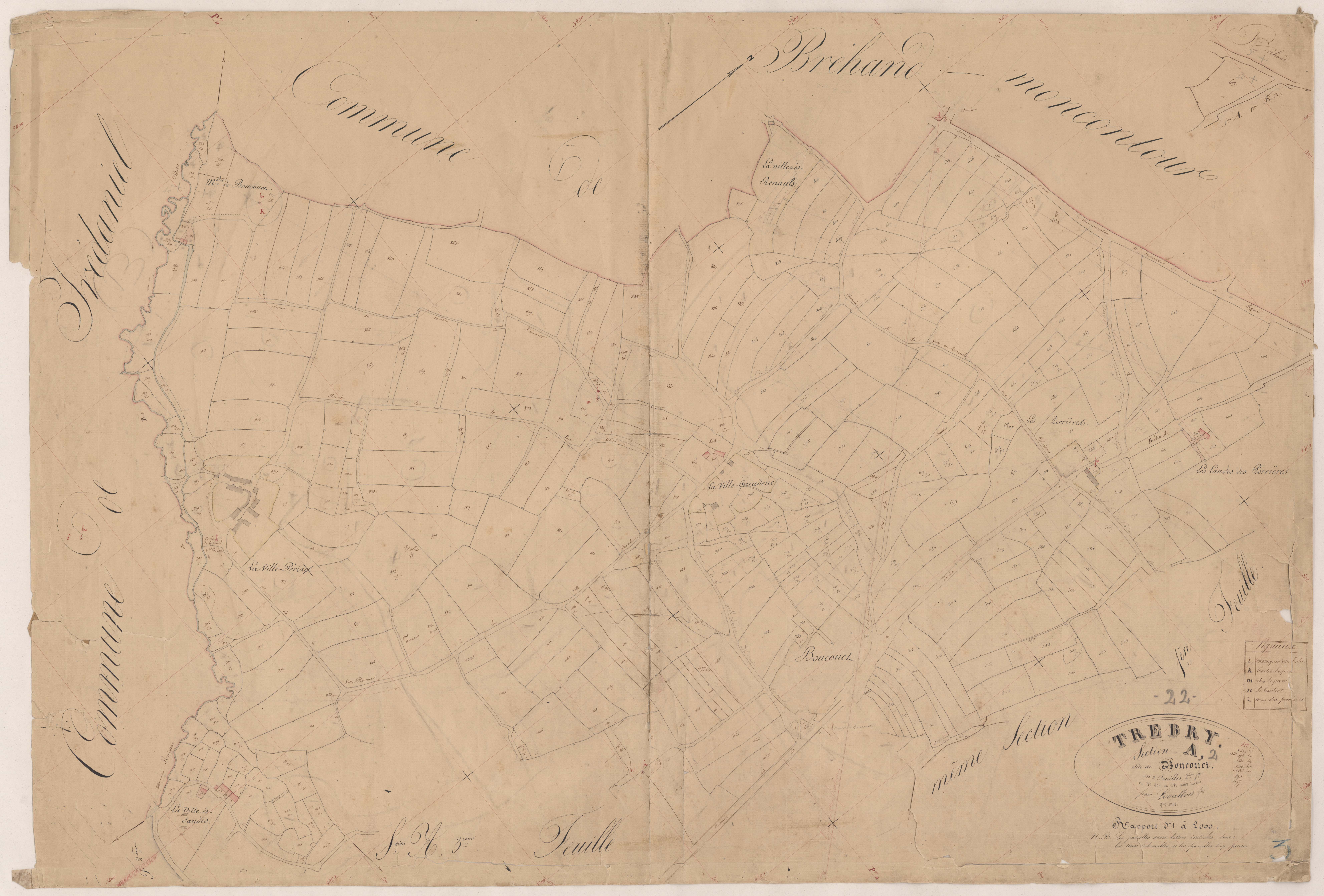 Trébry - Section A, 2e feuille