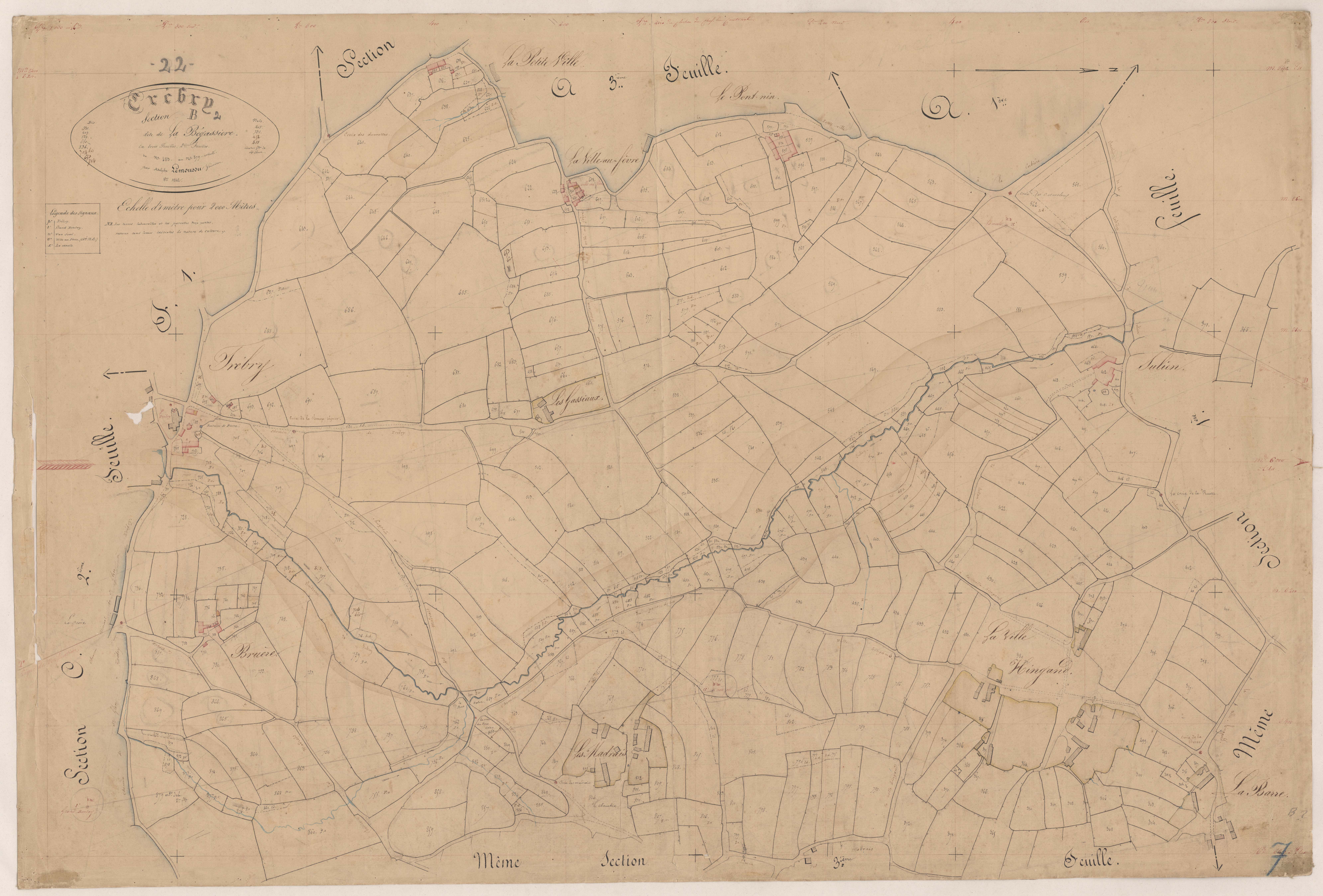 Trébry - Section B, 2e feuille