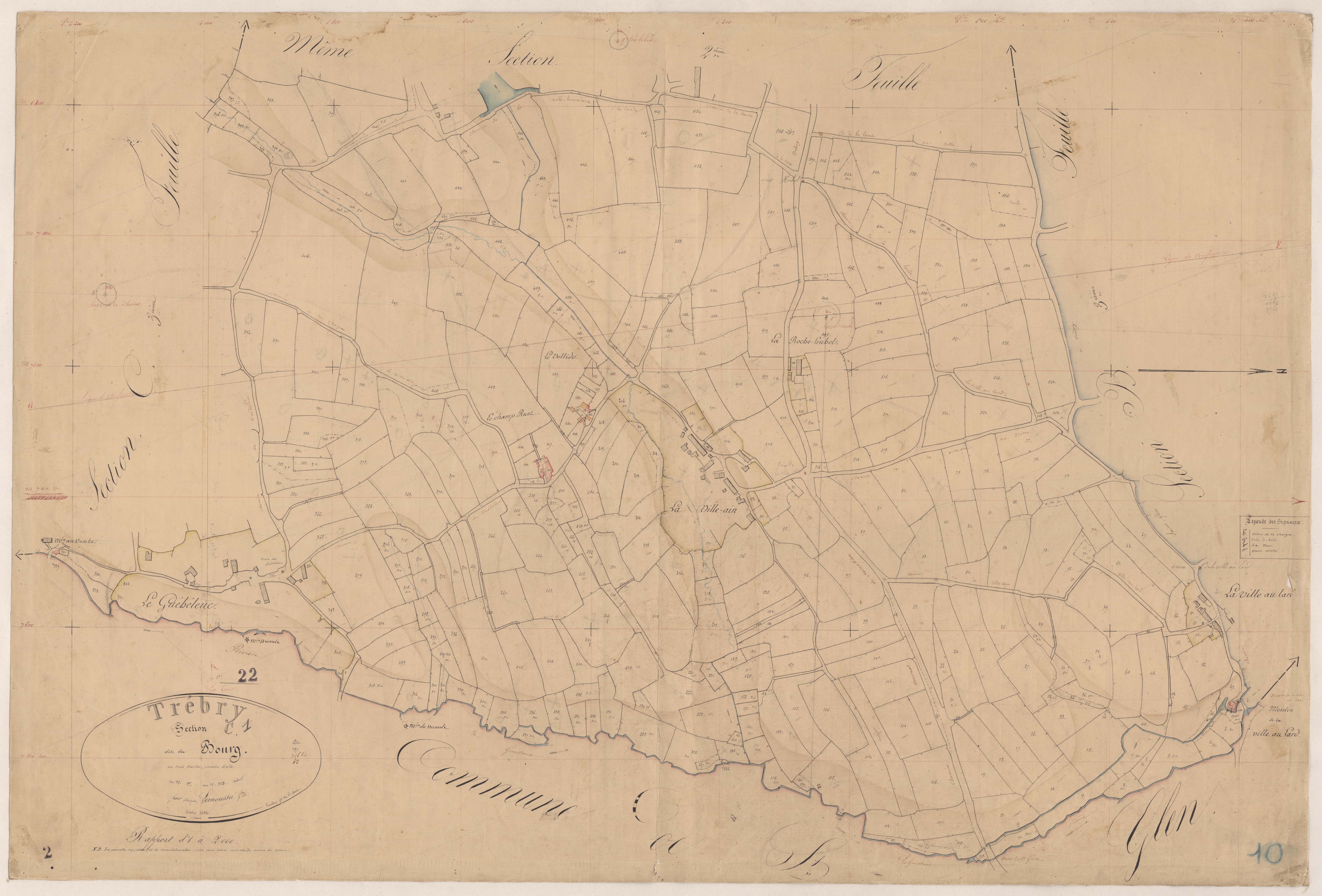 Trébry - Section C, 1re feuille