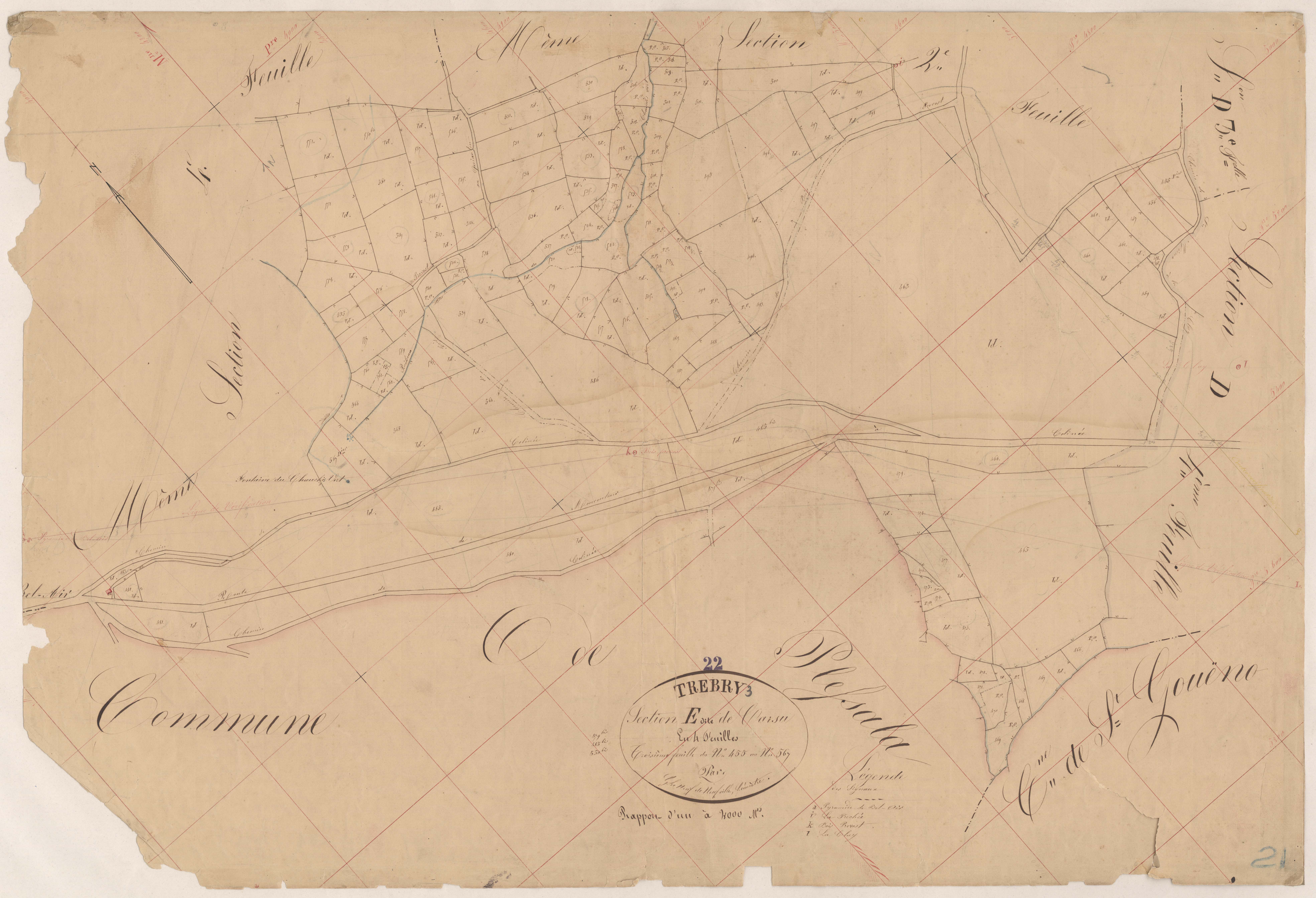 Trébry - Section E, 3e feuille