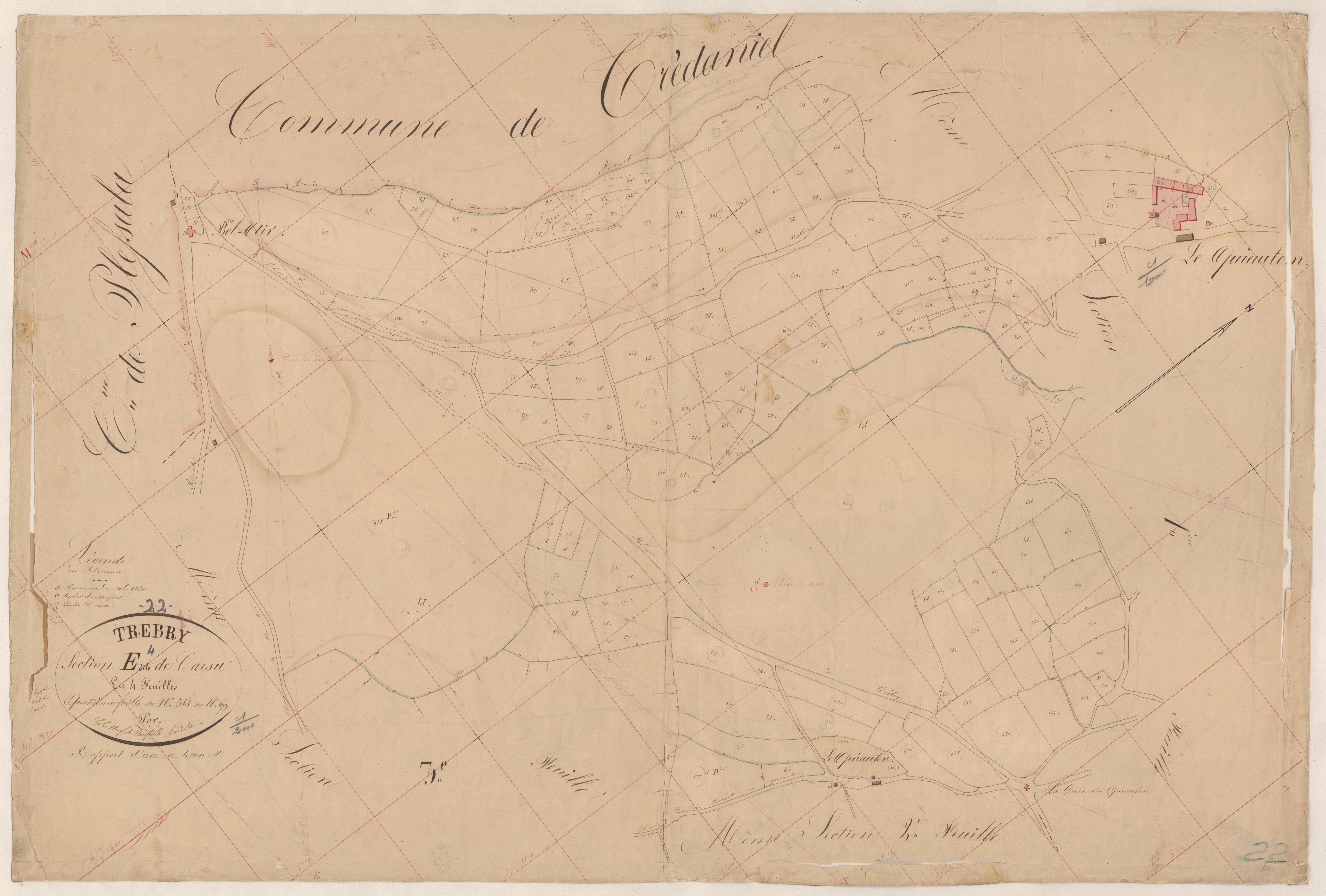 Trébry - Section E, 4e feuille
