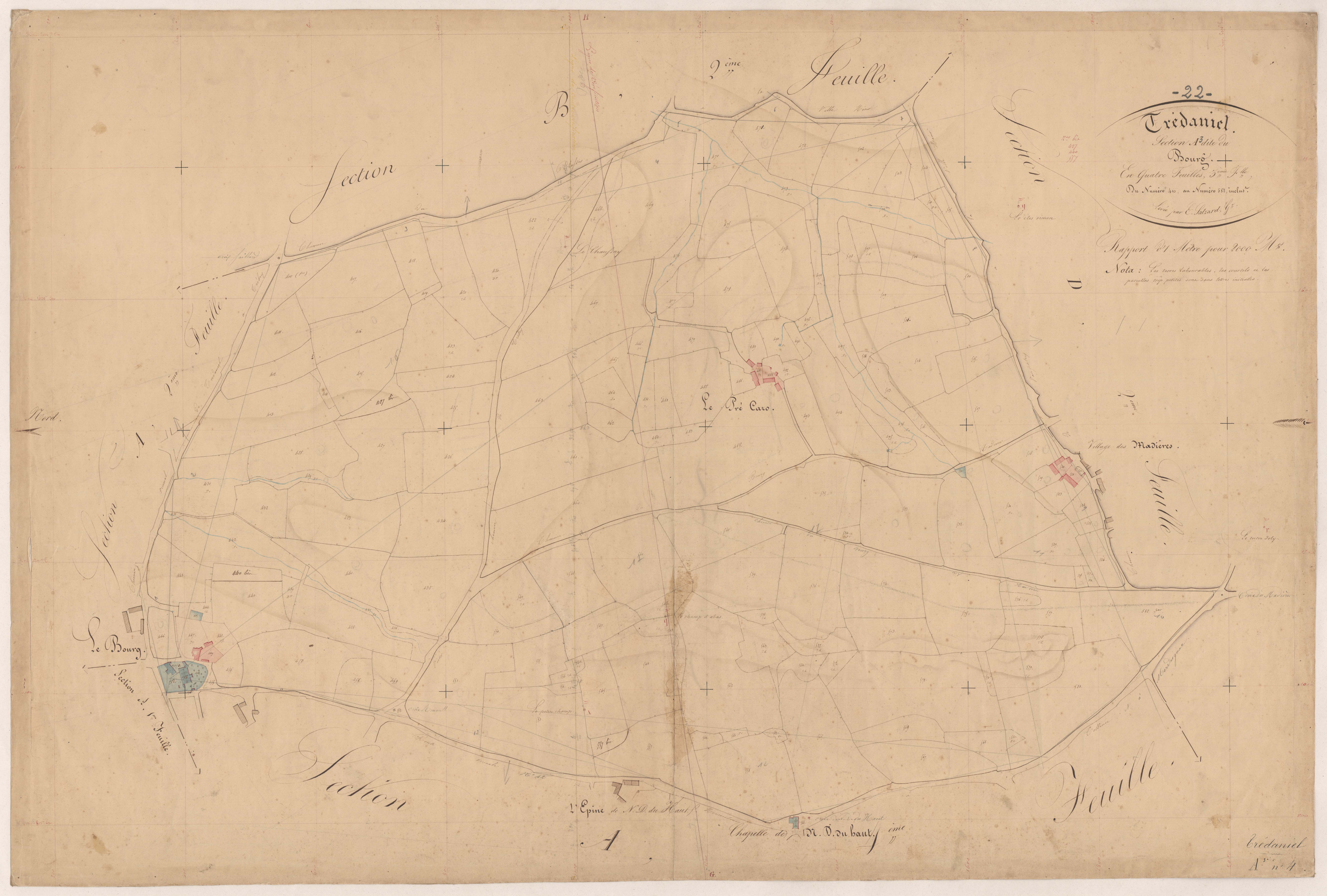 Trédaniel - Section A, 3e feuille