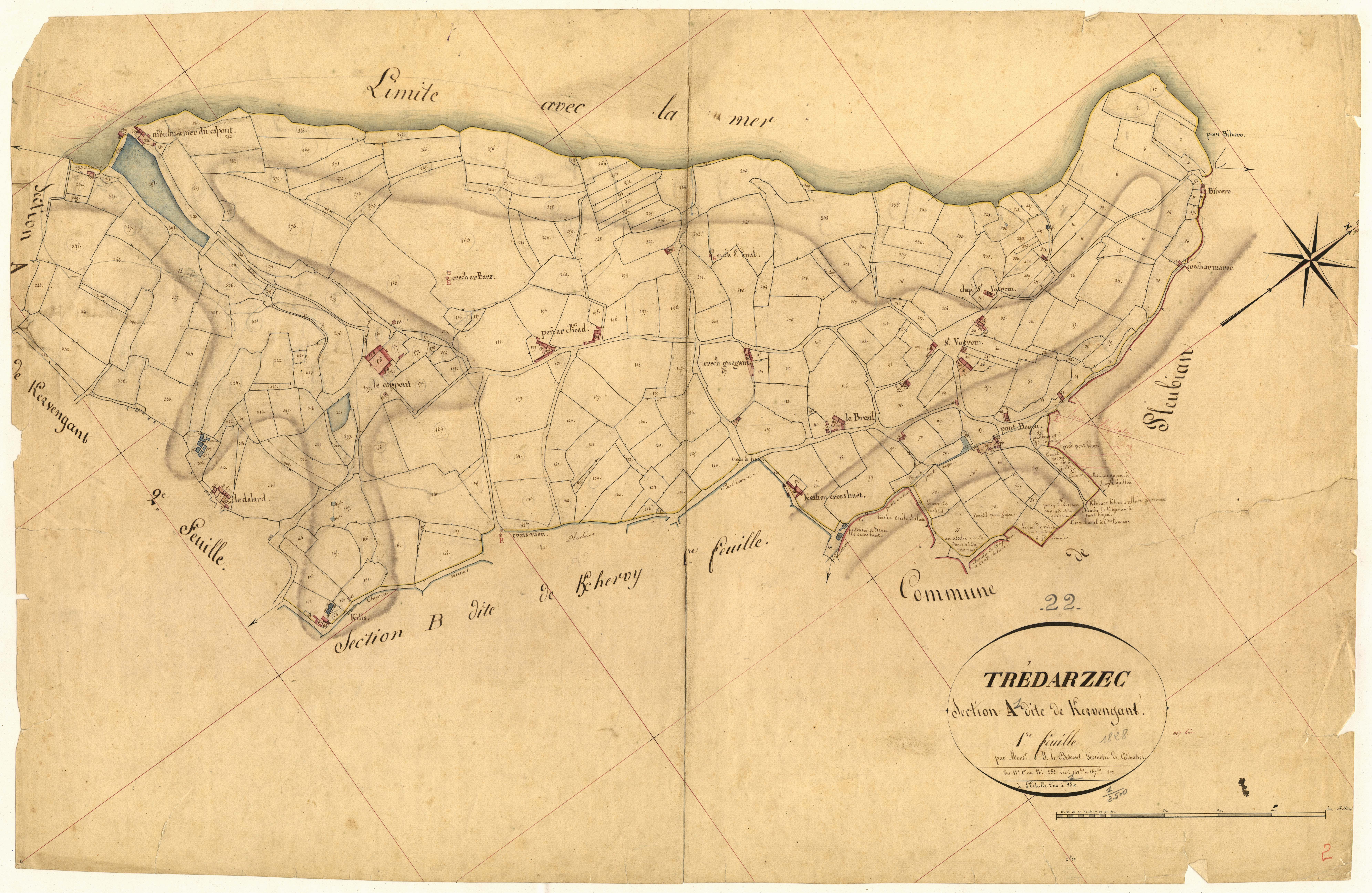 Trédarzec - Section A, 1re feuille