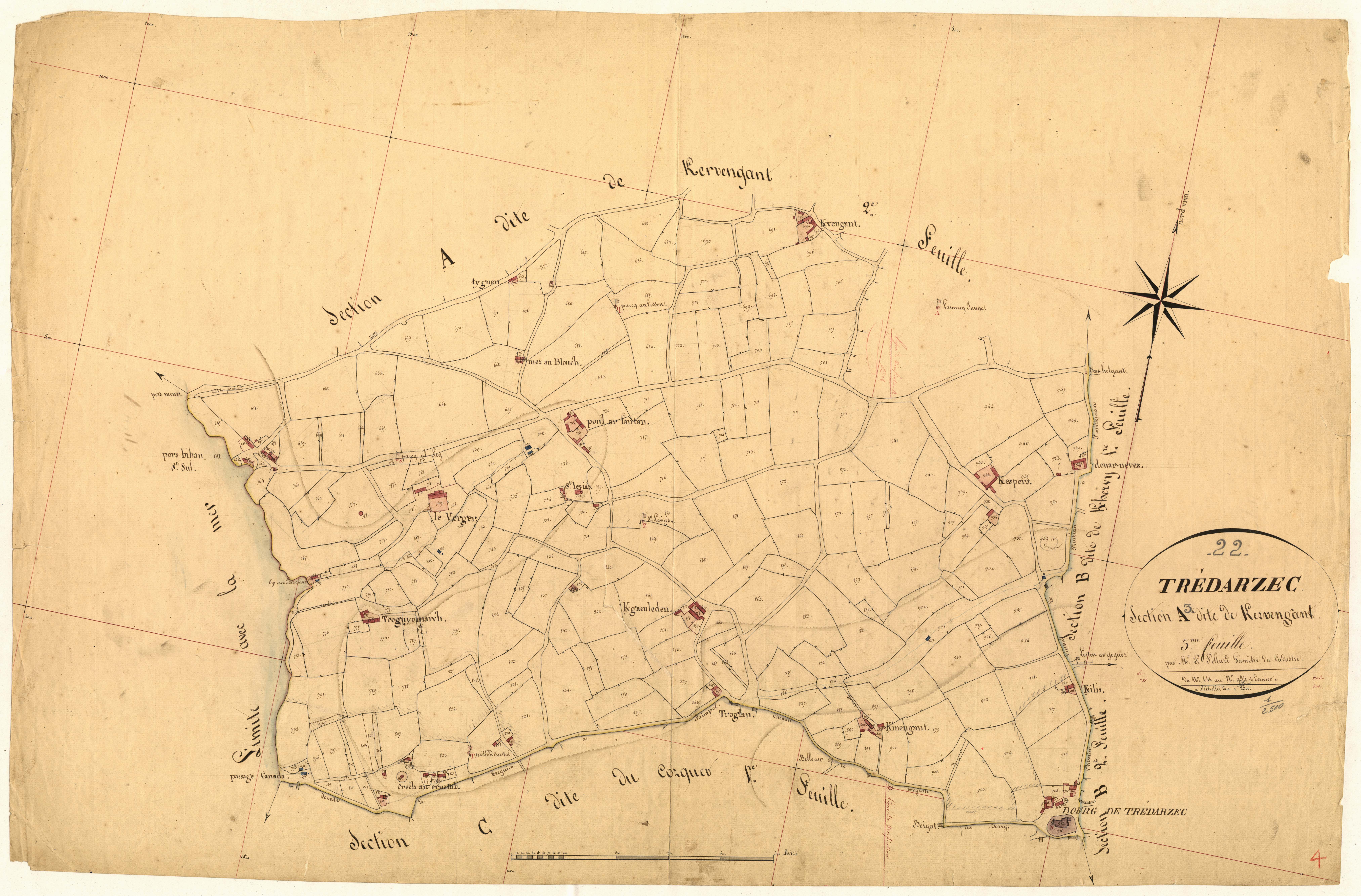 Trédarzec - Section A, 3e feuille