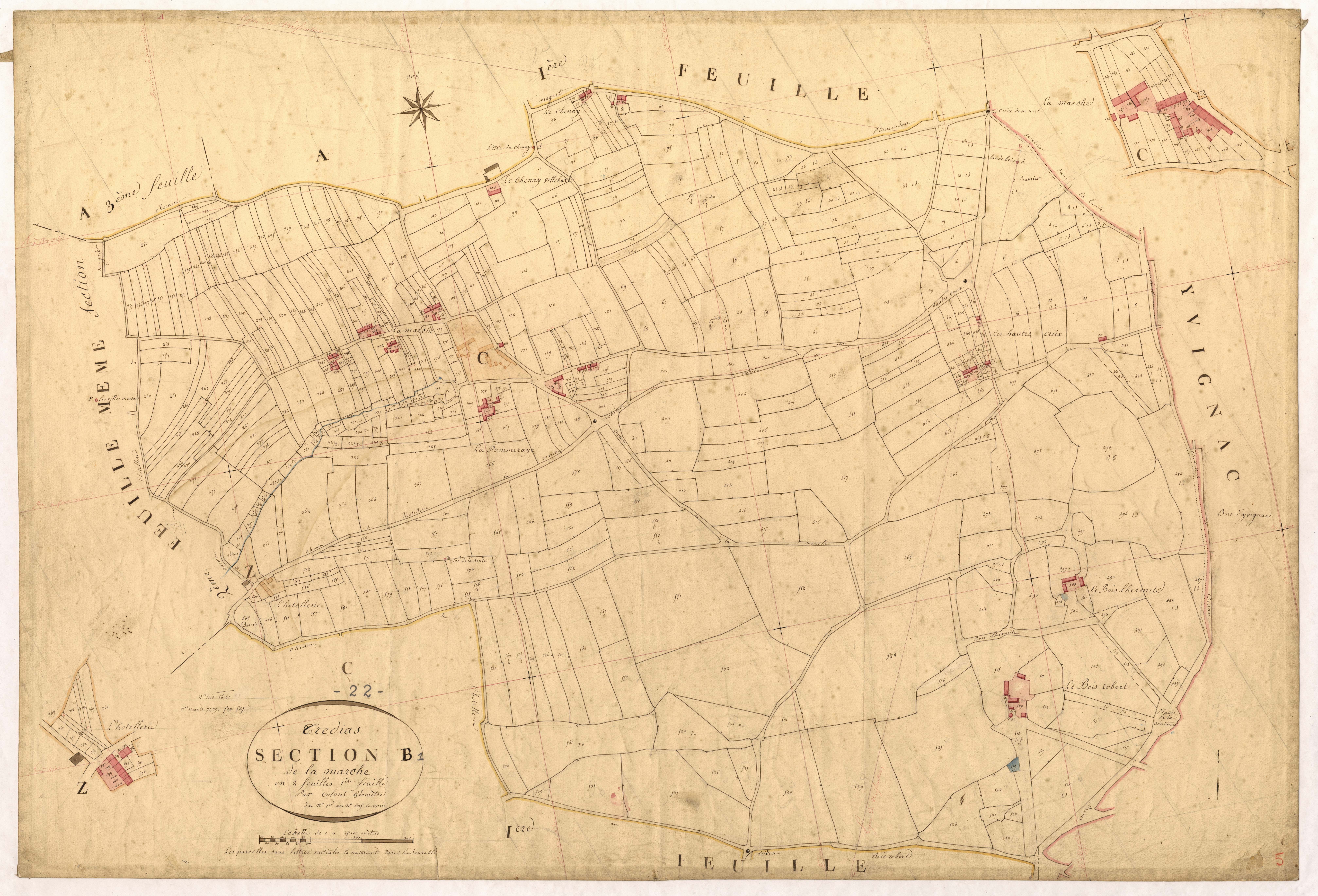 Trédias - Section B, 1re feuille