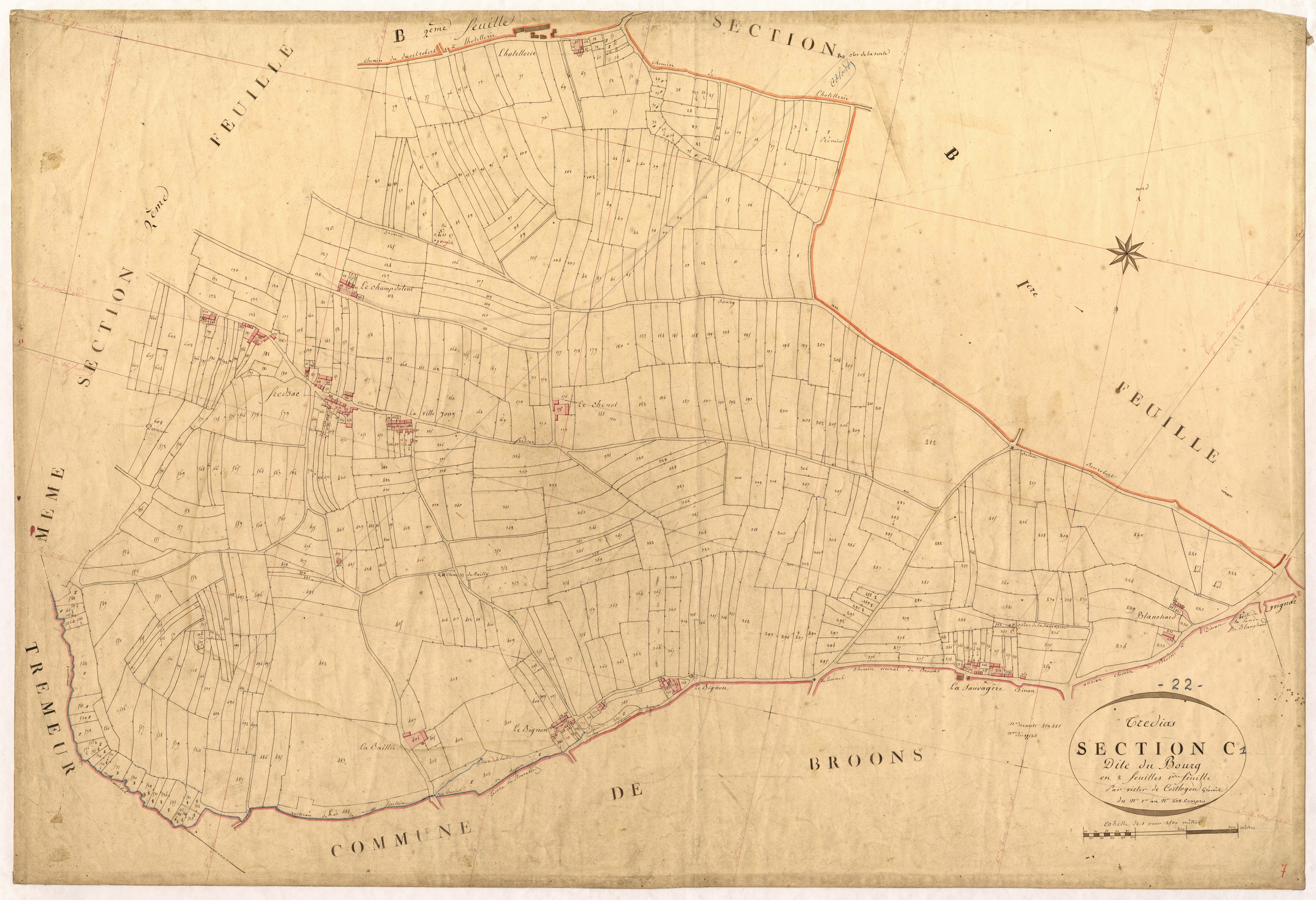 Trédias - Section C, 1re feuille