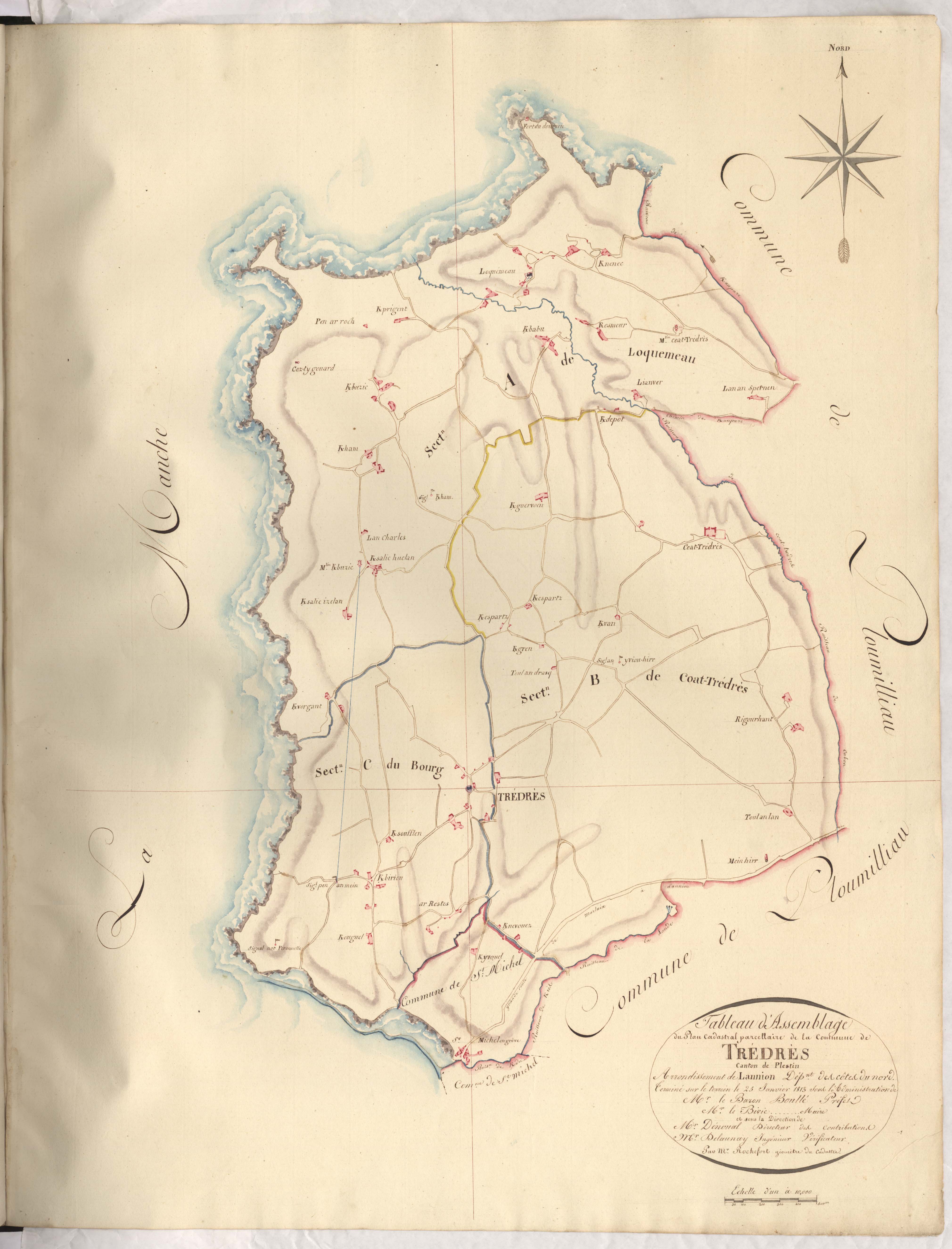 Trédrez-Locquémeau - Tableau d'assemblage