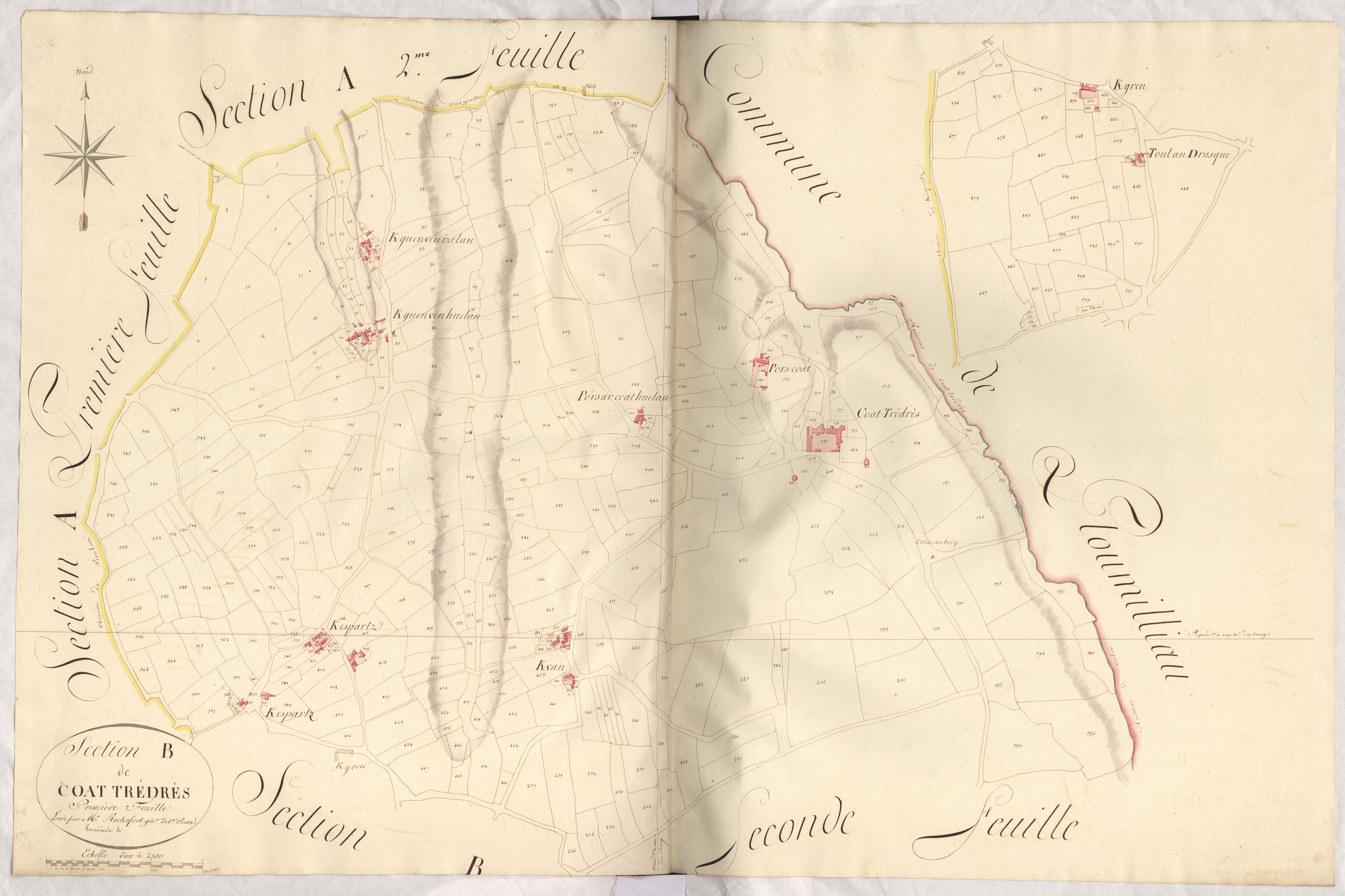 Trédrez-Locquémeau - Section B, 1re feuille