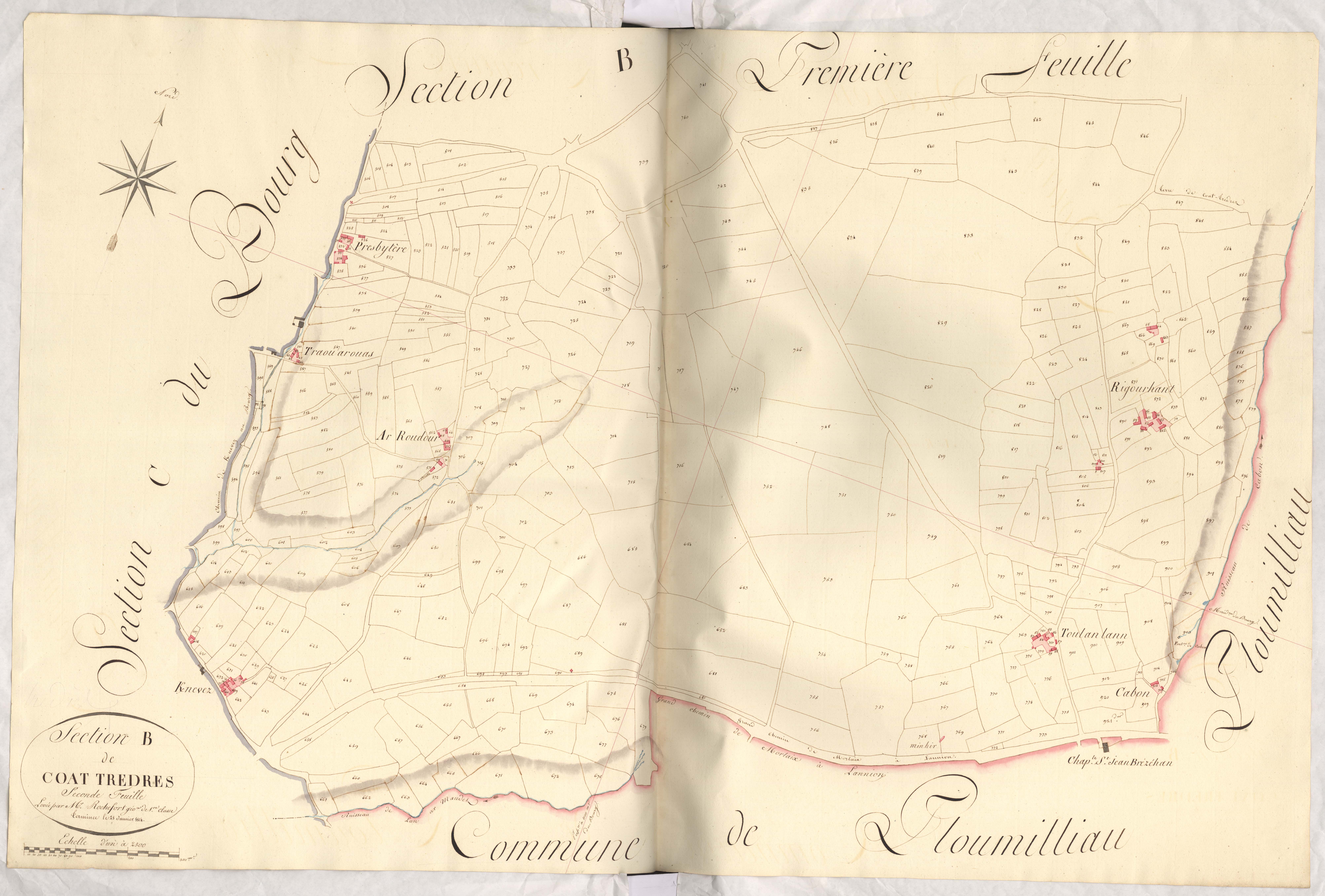 Trédrez-Locquémeau - Section B, 2e feuille