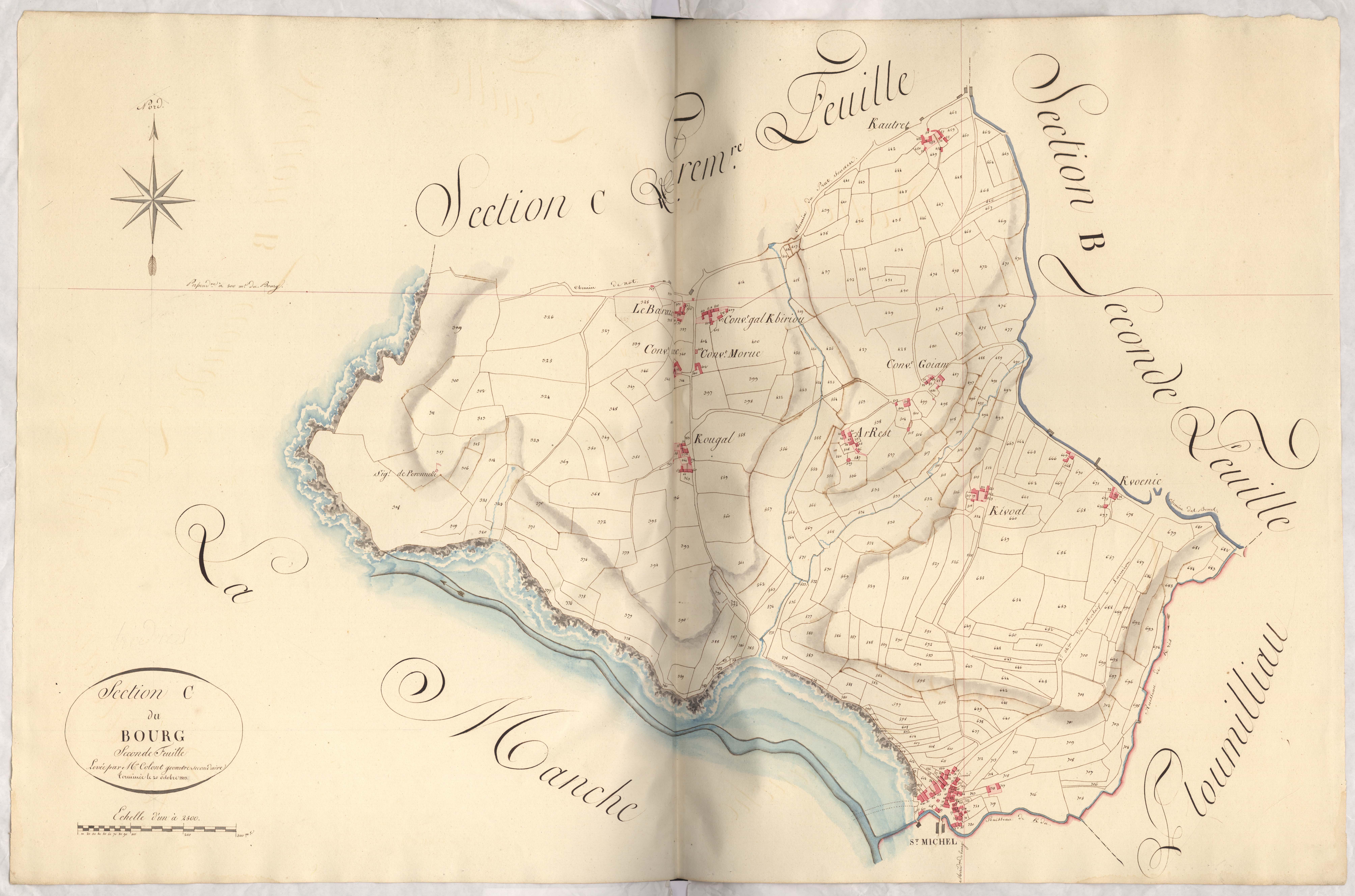 Trédrez-Locquémeau - Section C, 2e feuille