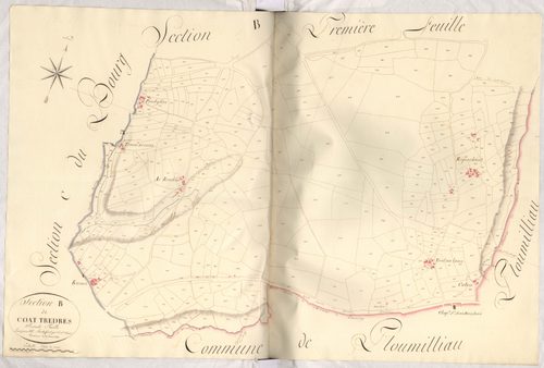 Trédrez-Locquémeau - Section B, 2e feuille