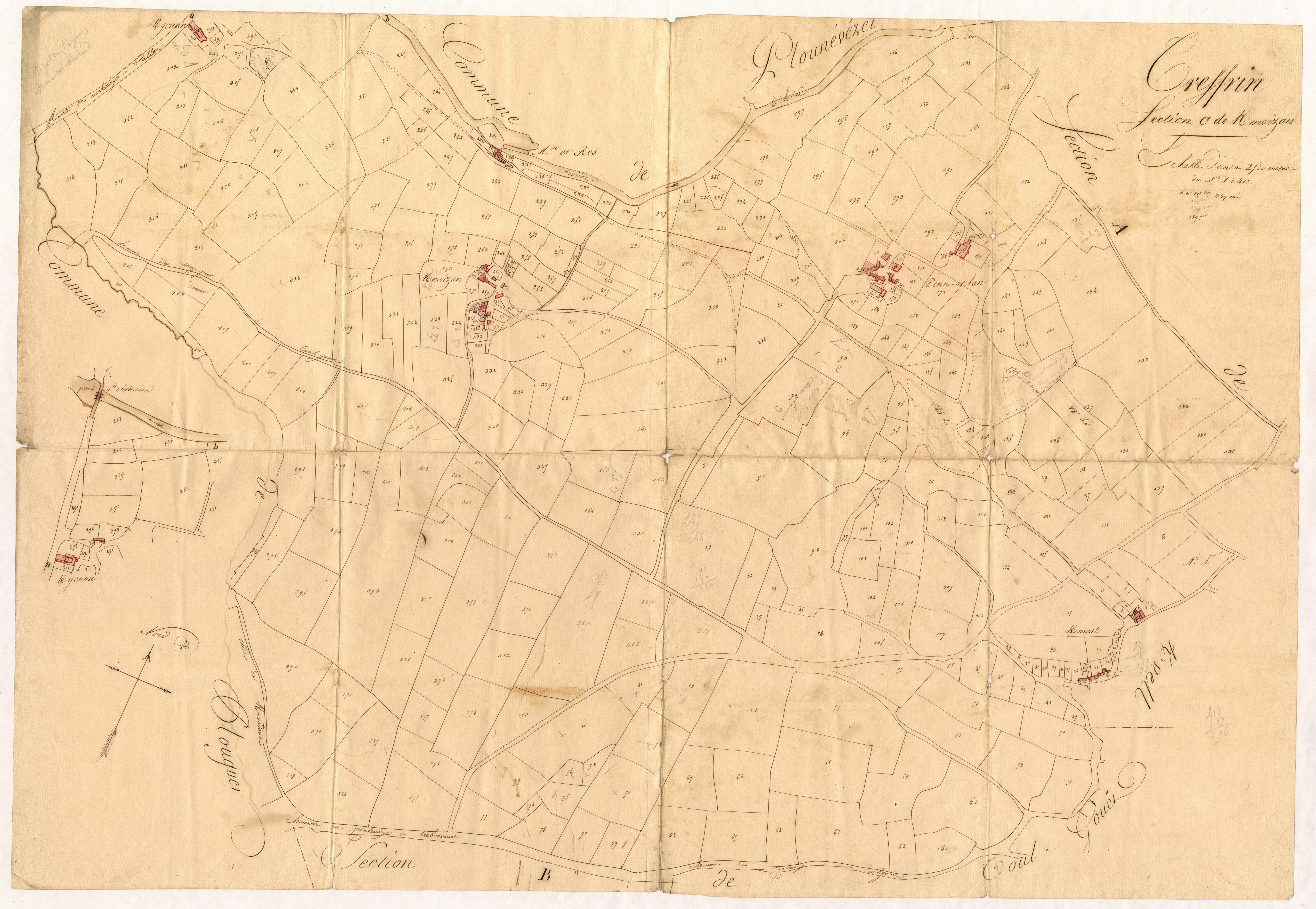 Treffrin - Section C, feuille unique