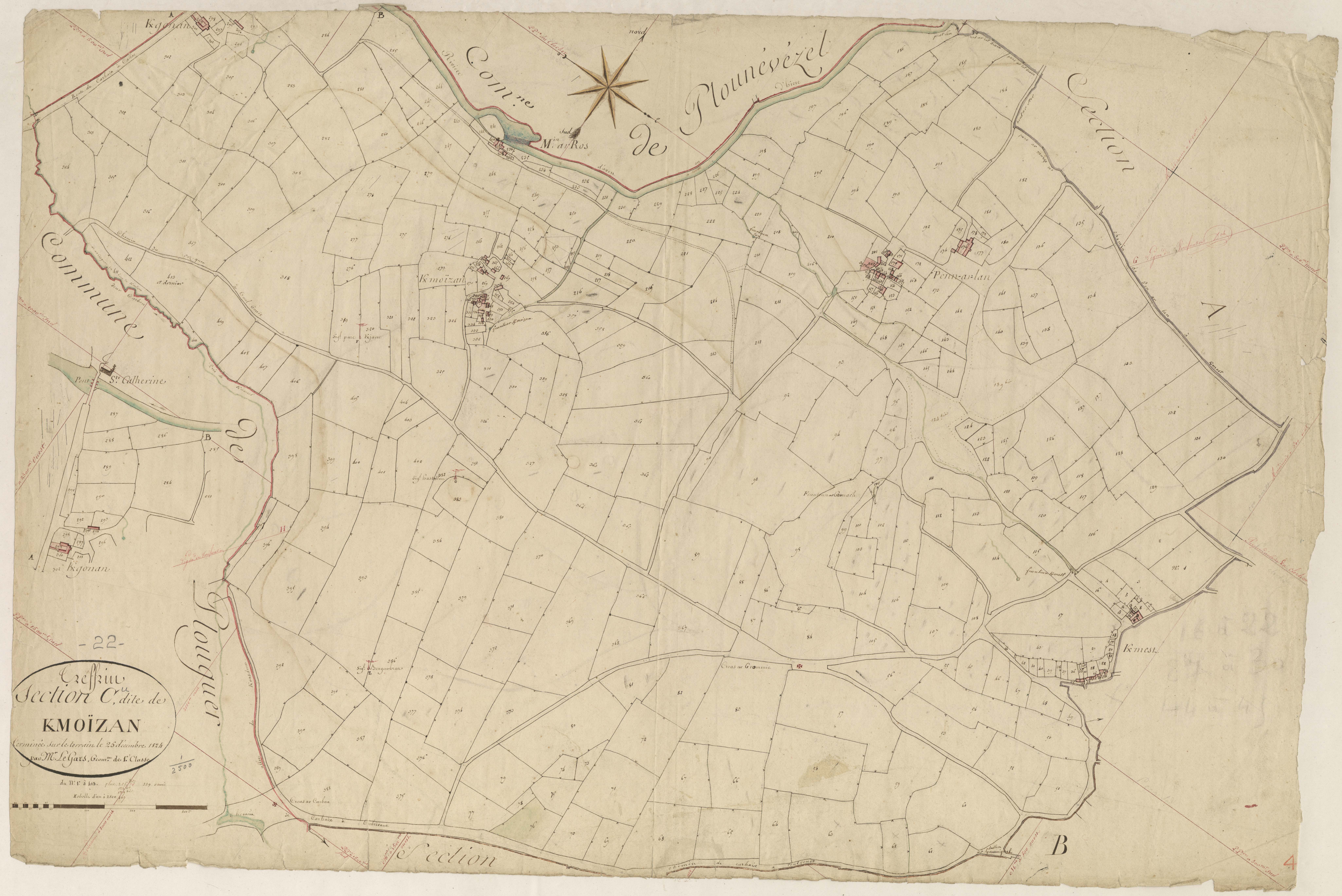 Treffrin - Section C, feuille unique
