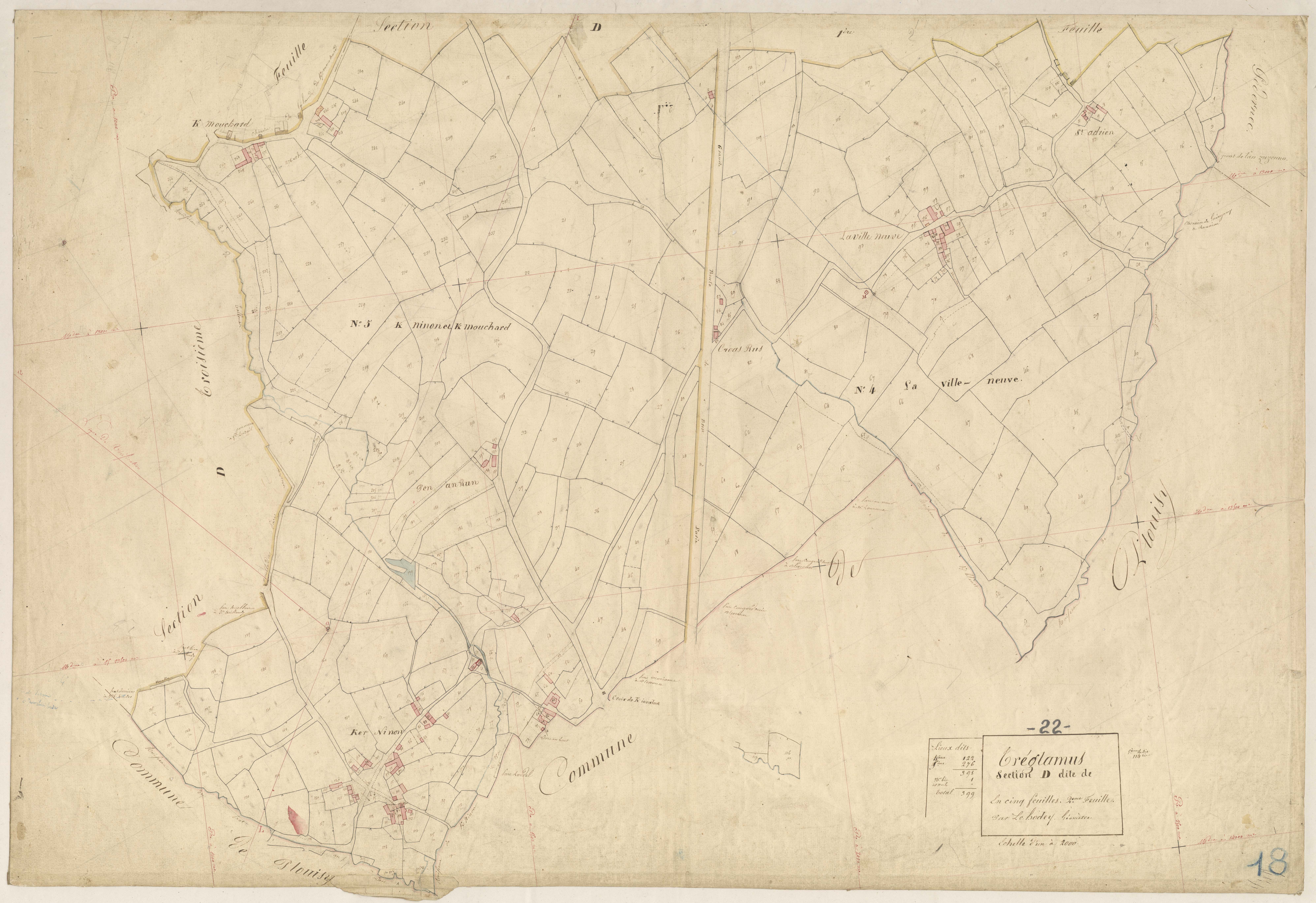 Tréglamus - Section D, 2e feuille