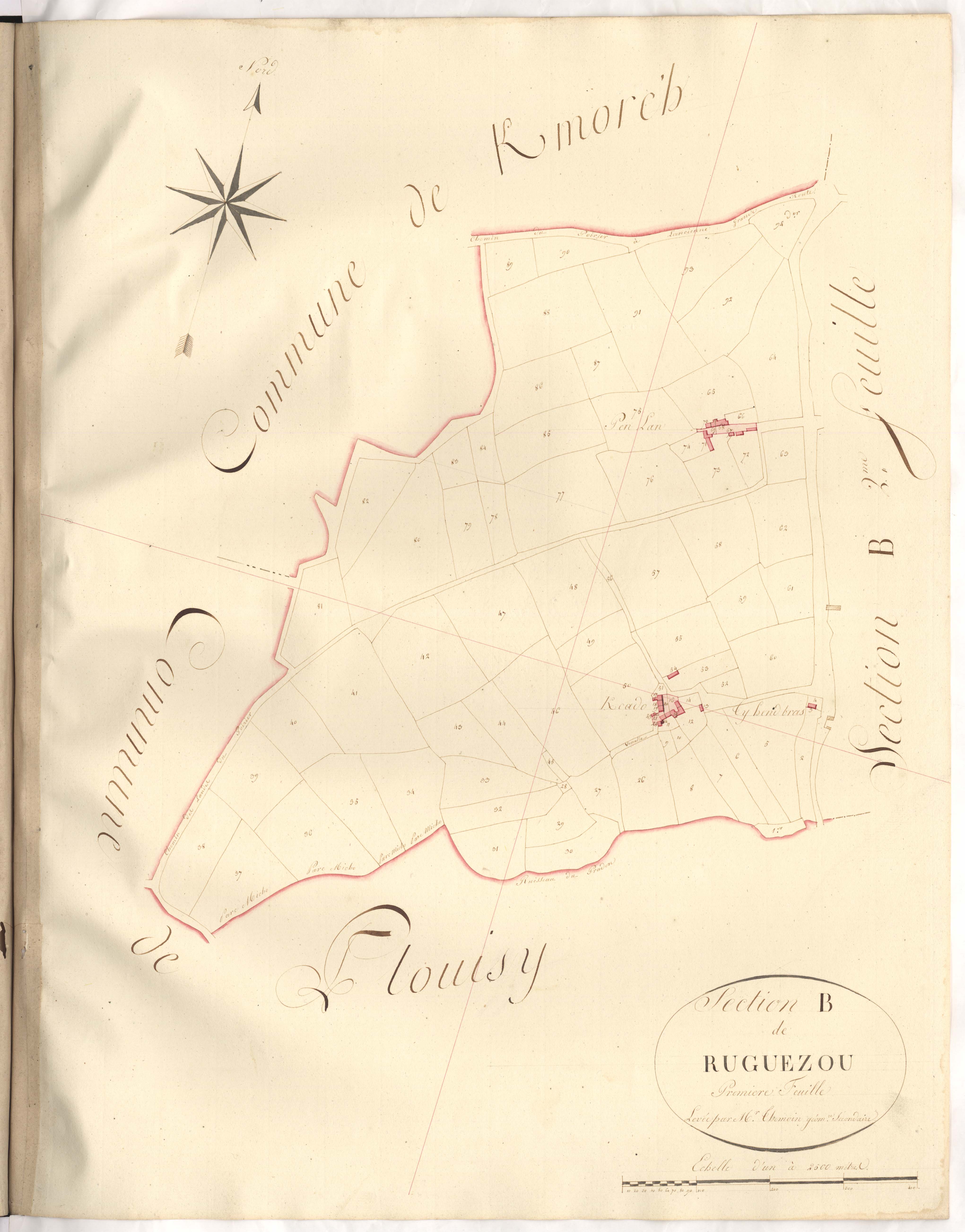 Trégonneau - Section B, 1re feuille