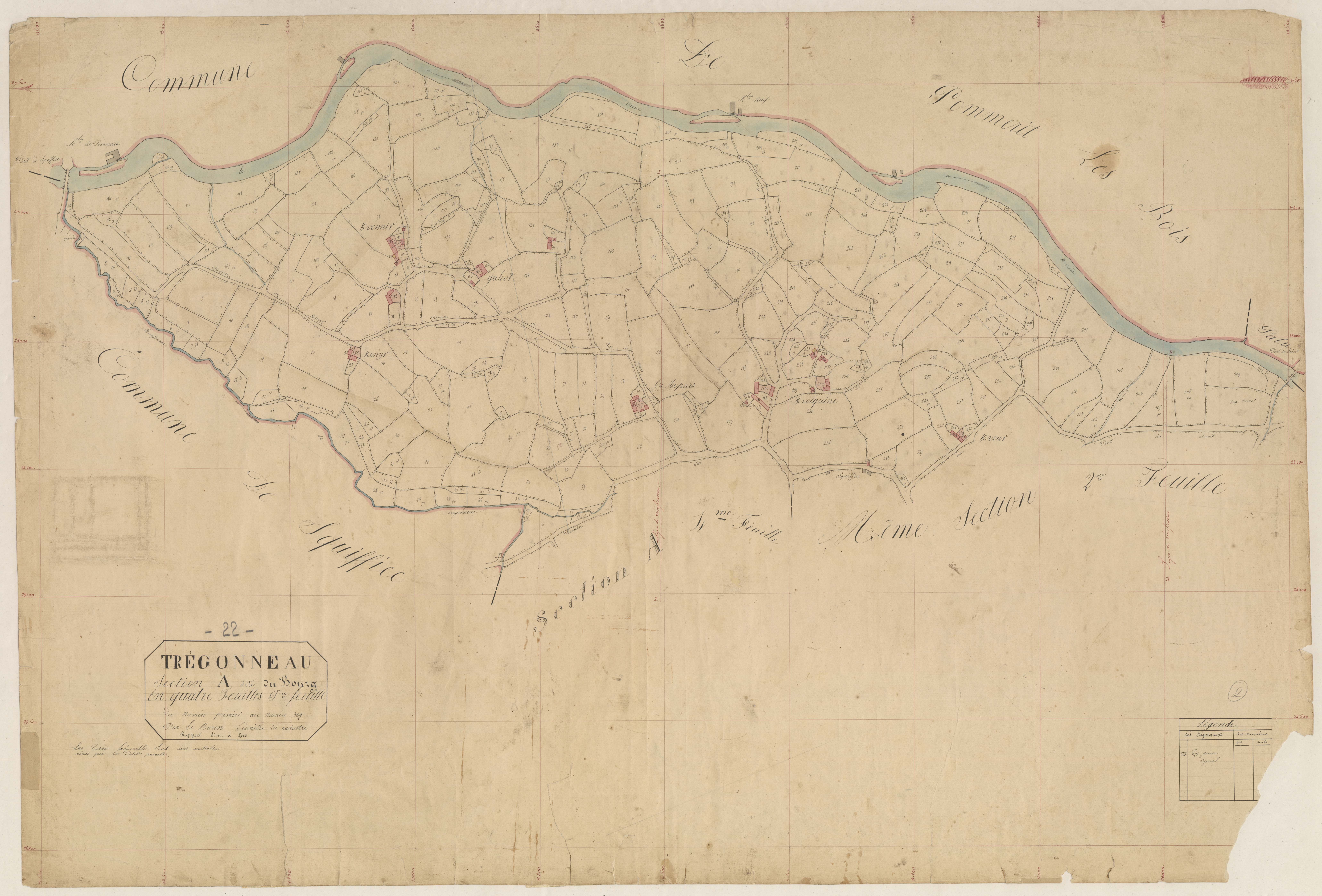 Trégonneau - Section A, 1re feuille