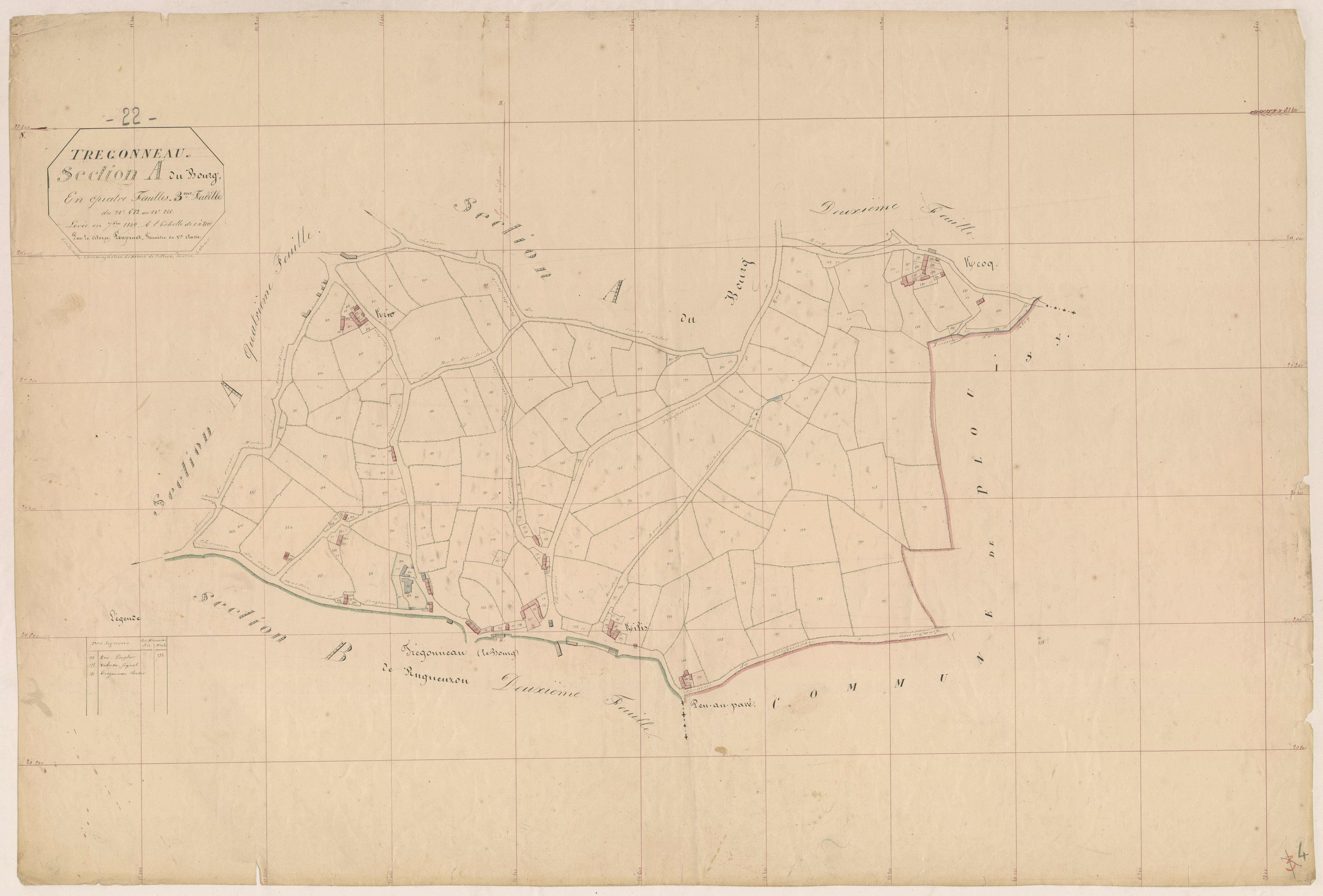 Trégonneau - Section A, 3e feuille