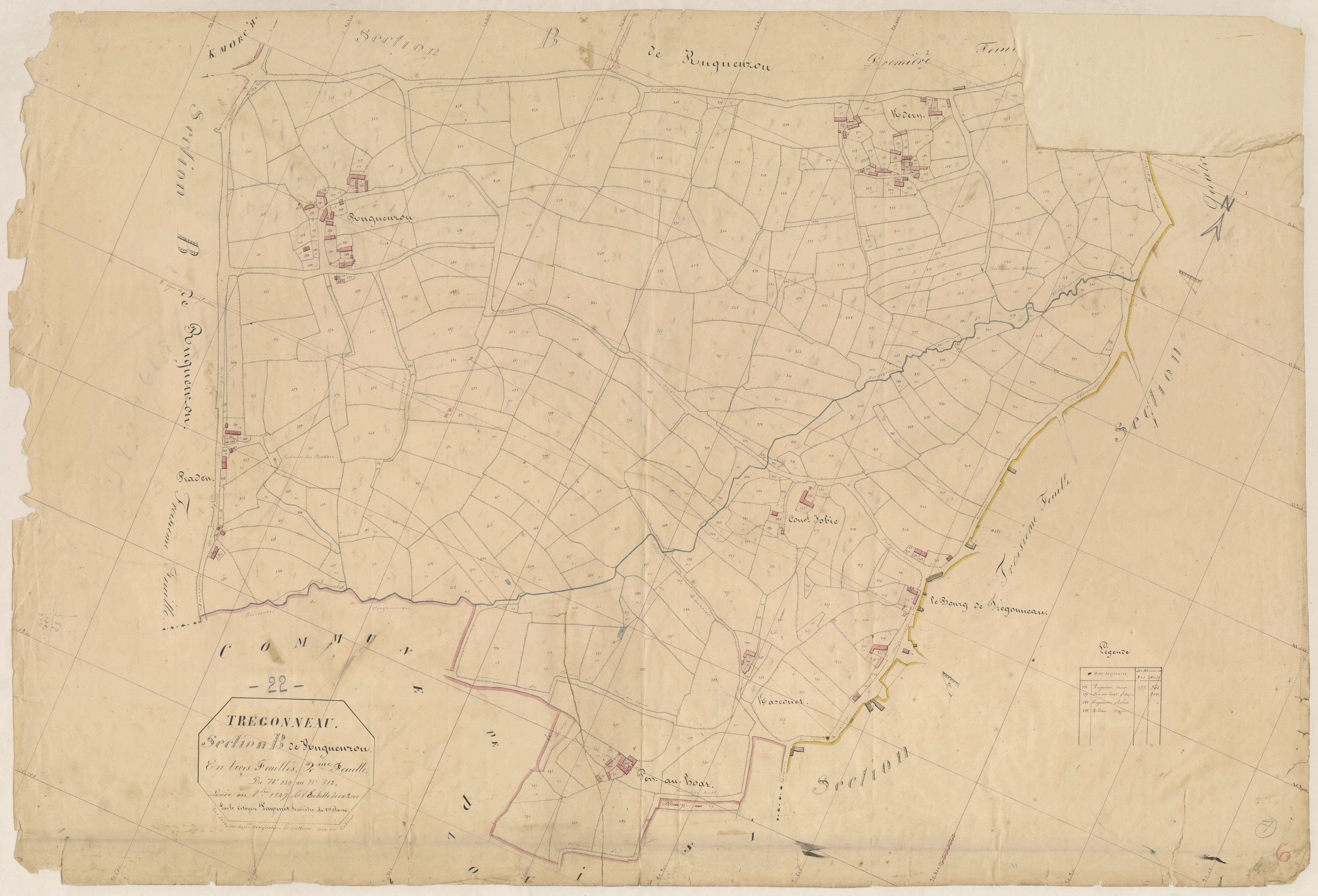 Trégonneau - Section B, 2e feuille