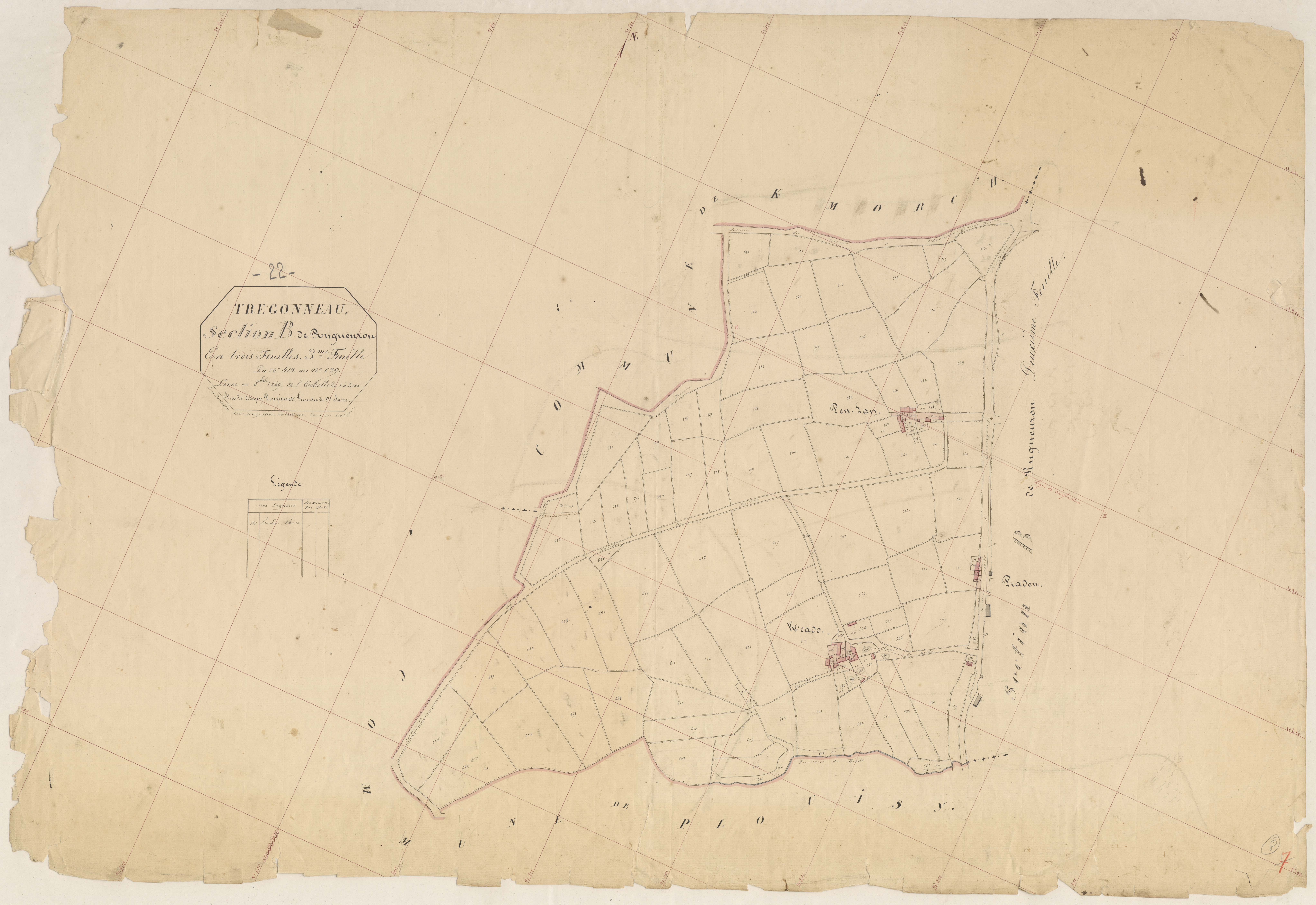 Trégonneau - Section B, 3e feuille