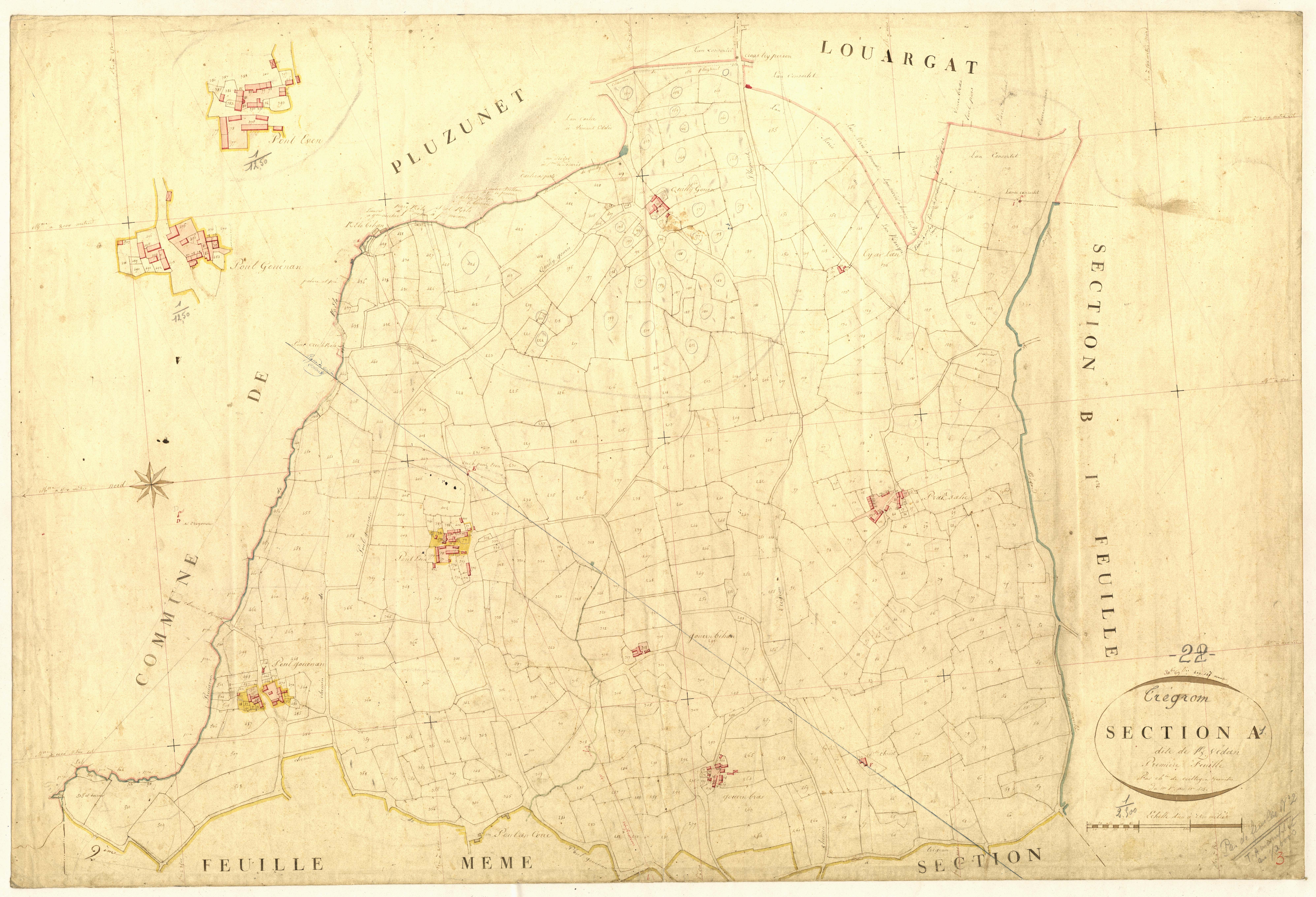 Trégrom - Section A, 1re feuille