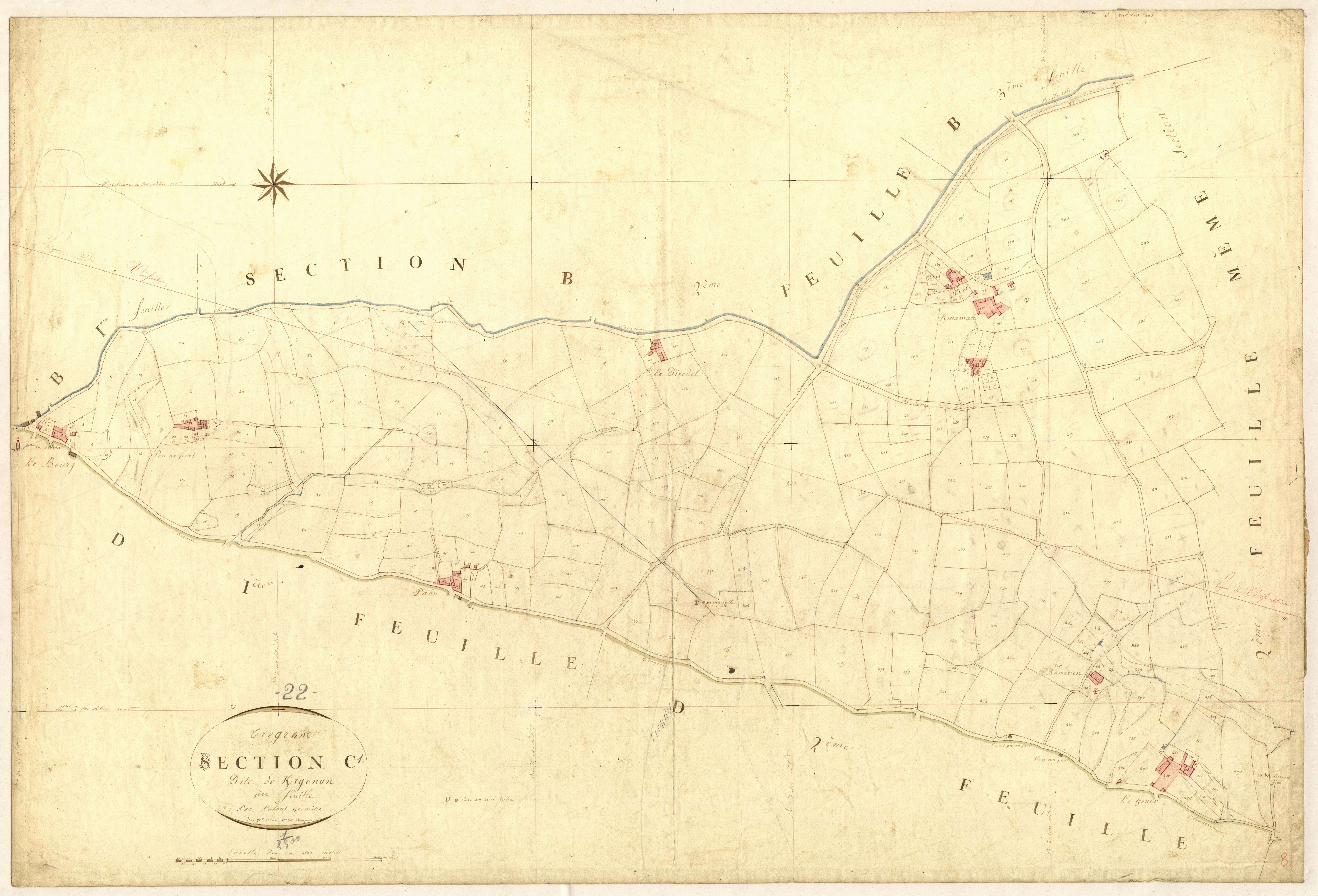 Trégrom - Section C, 1re feuille