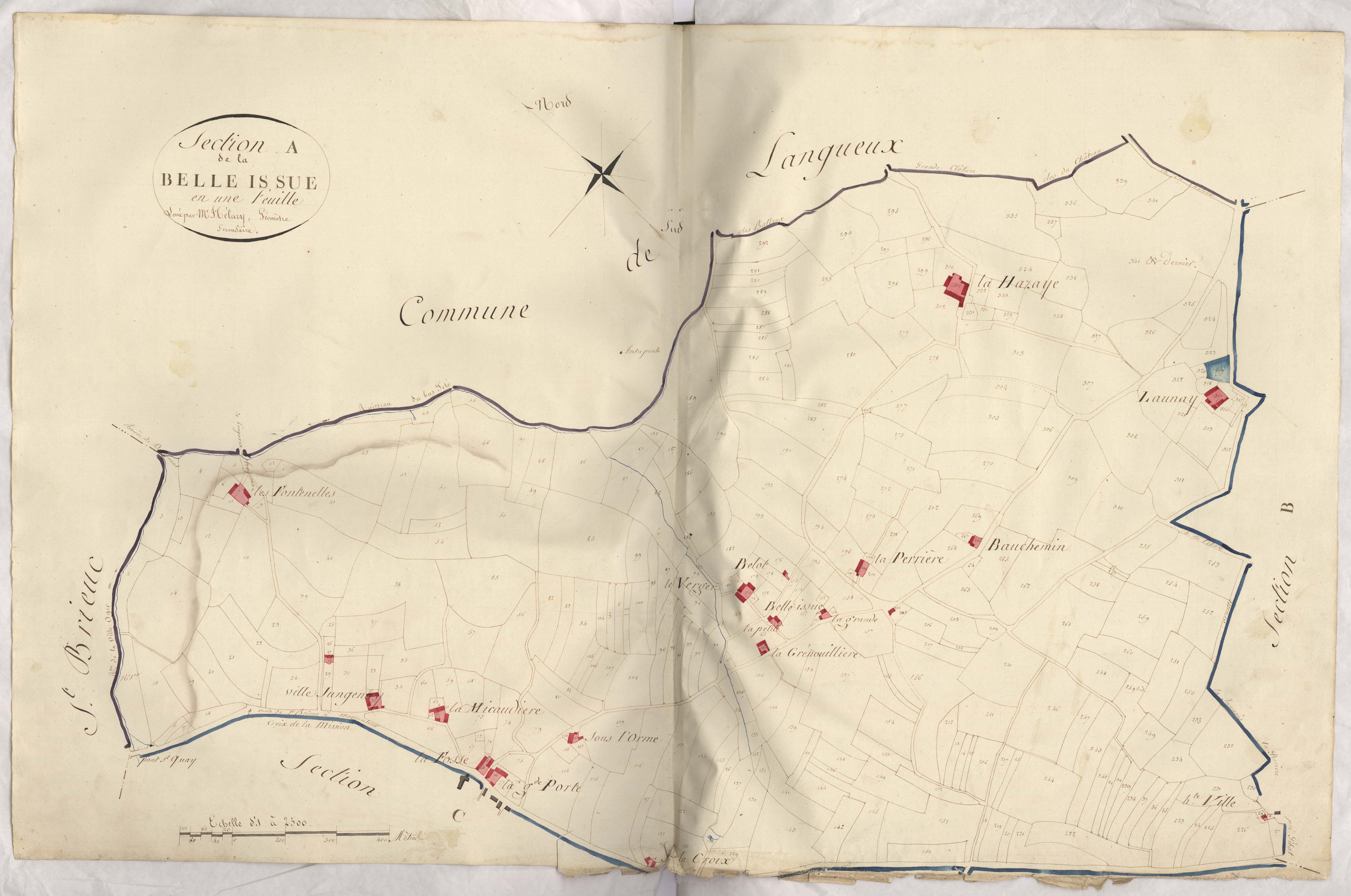 Trégueux - Section A, feuille unique