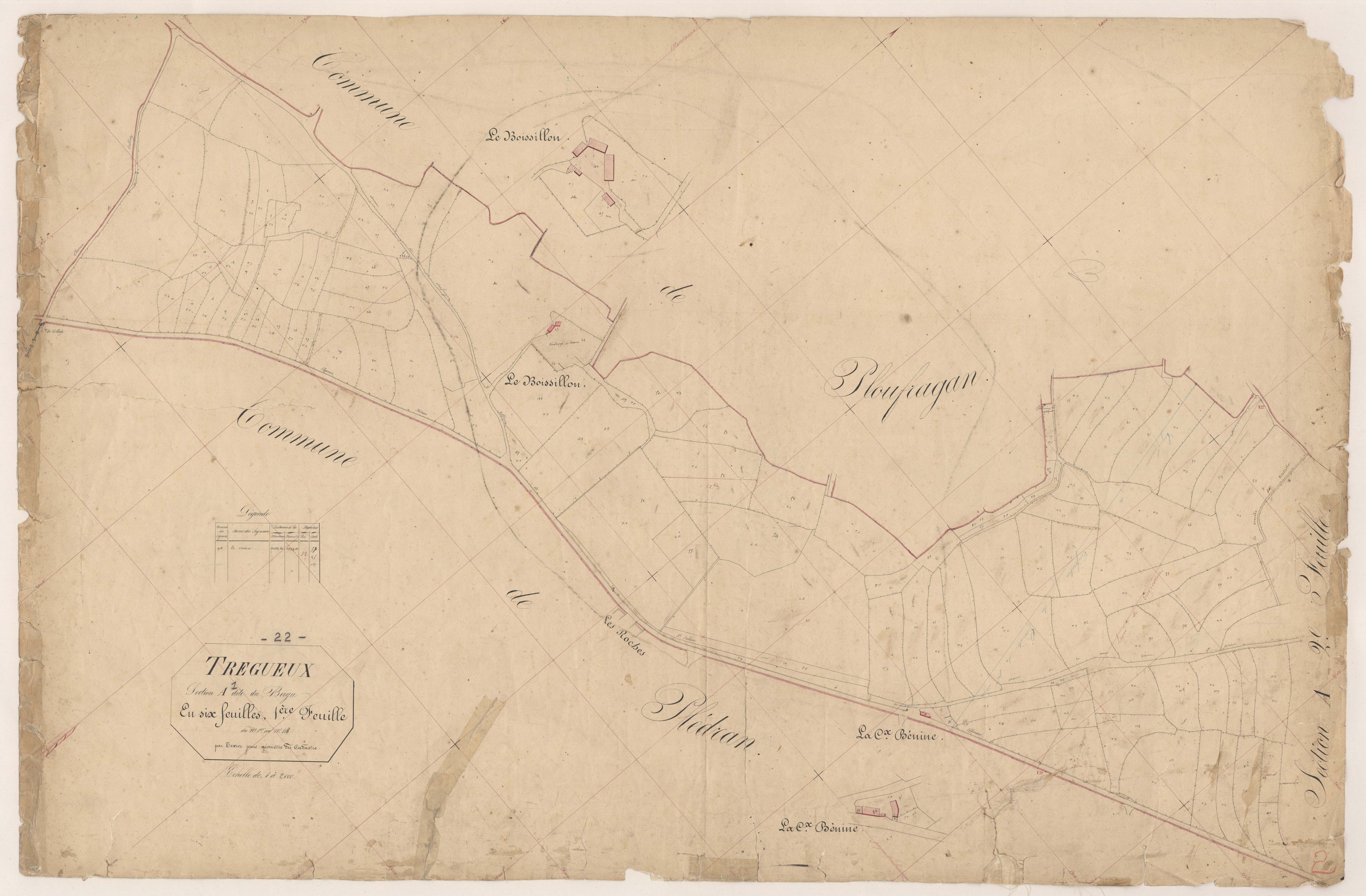 Trégueux - Section A, 1re feuille