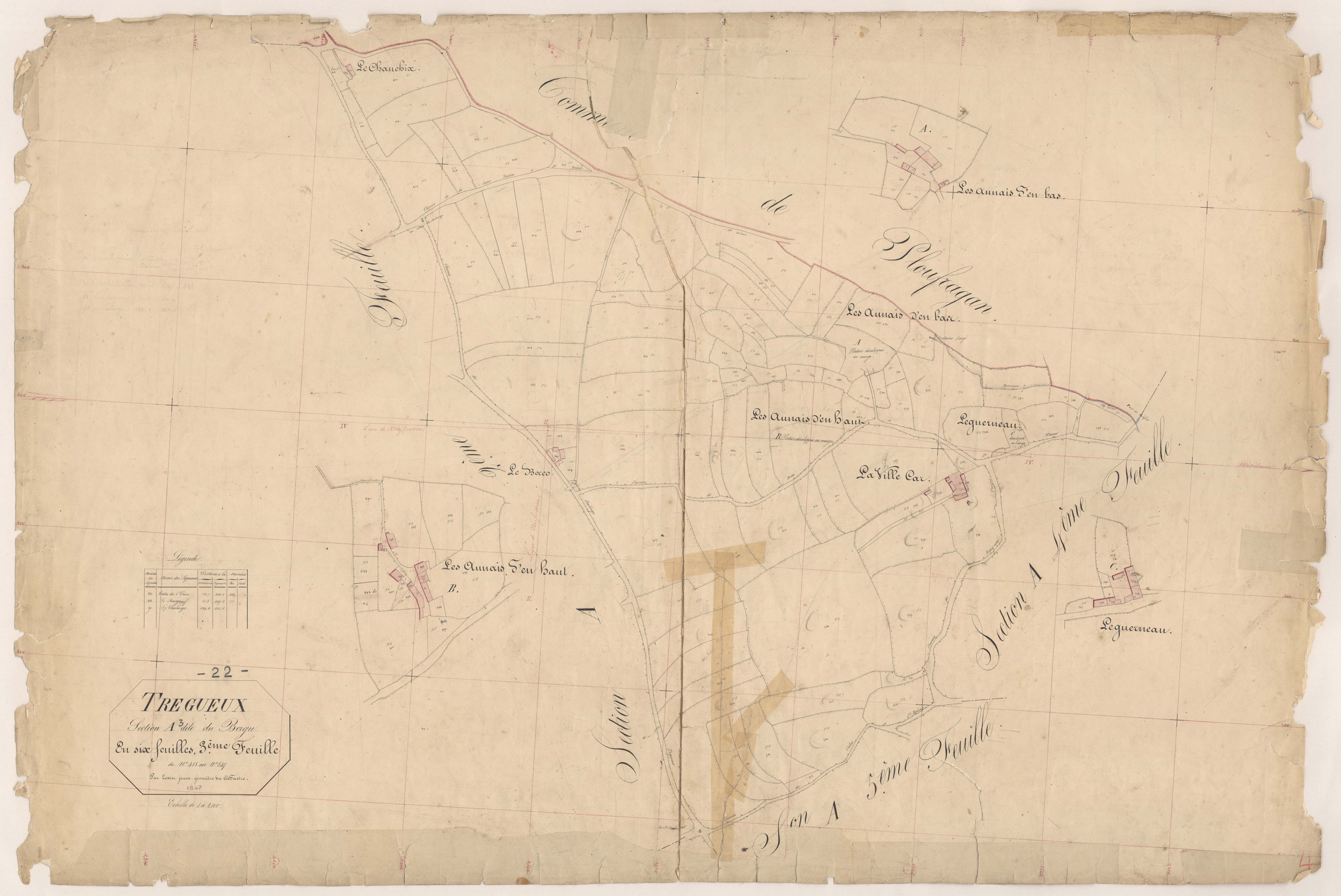 Trégueux - Section A, 3e feuille