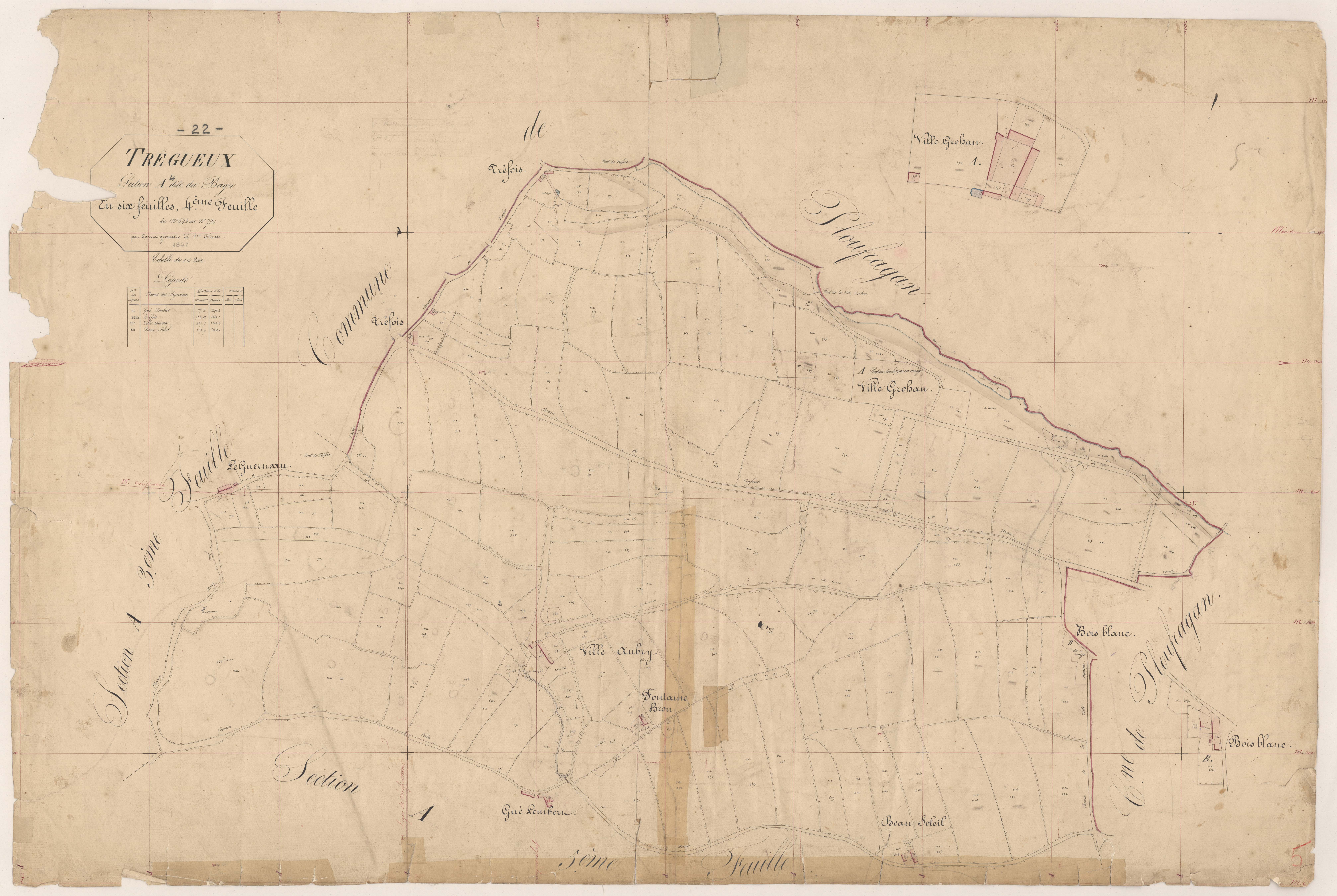 Trégueux - Section A, 4e feuille