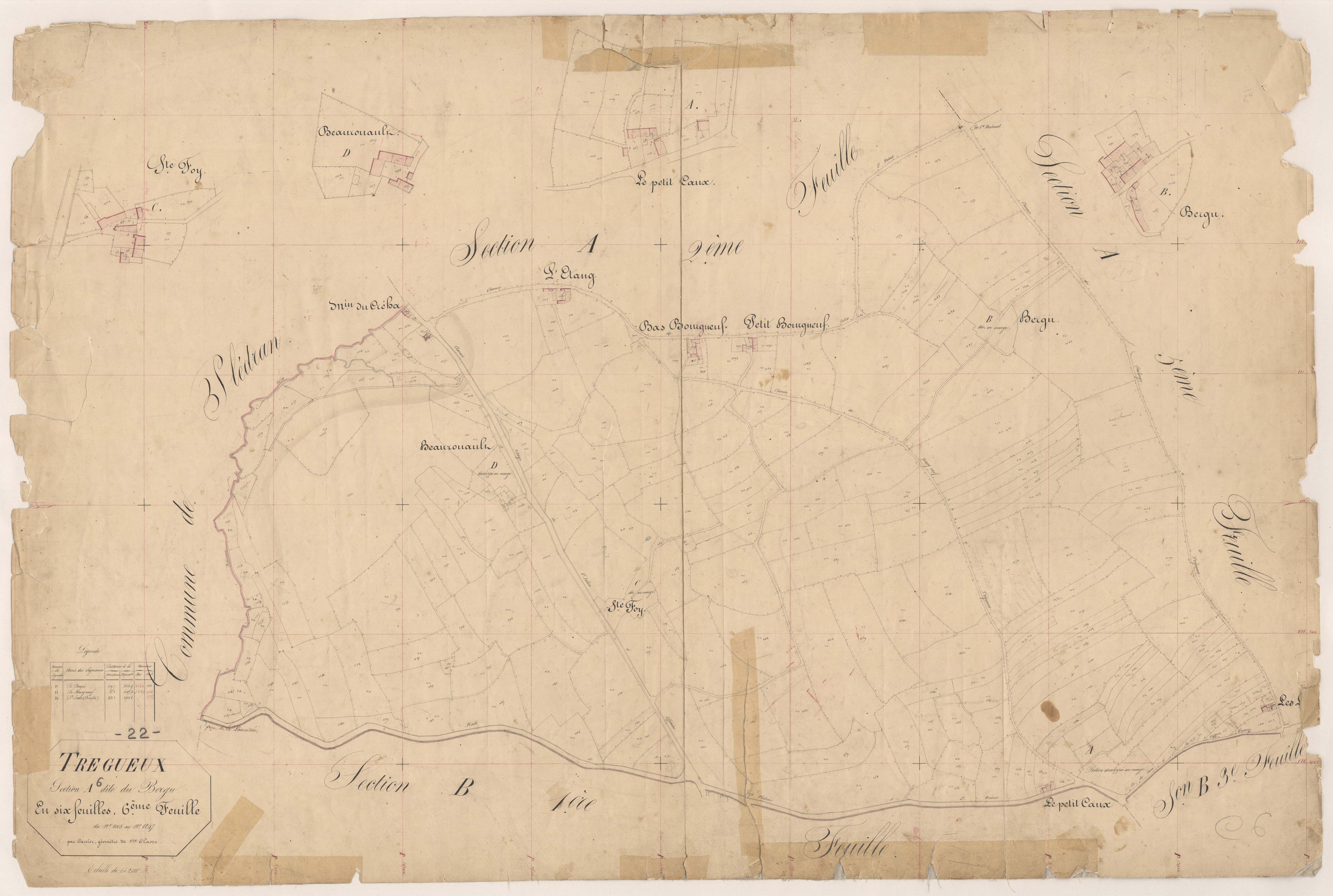 Trégueux - Section A, 6e feuille