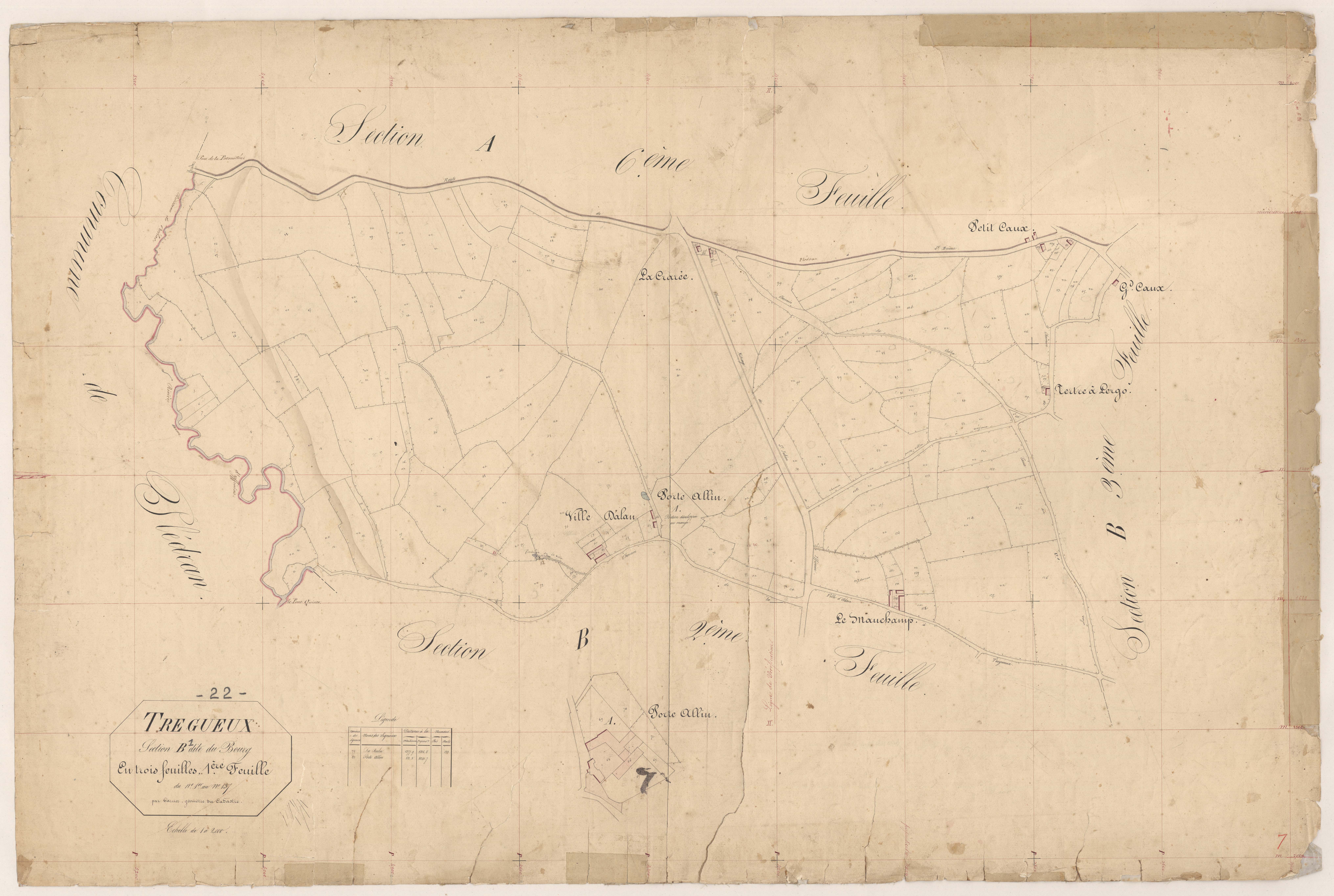 Trégueux - Section B, 1re feuille