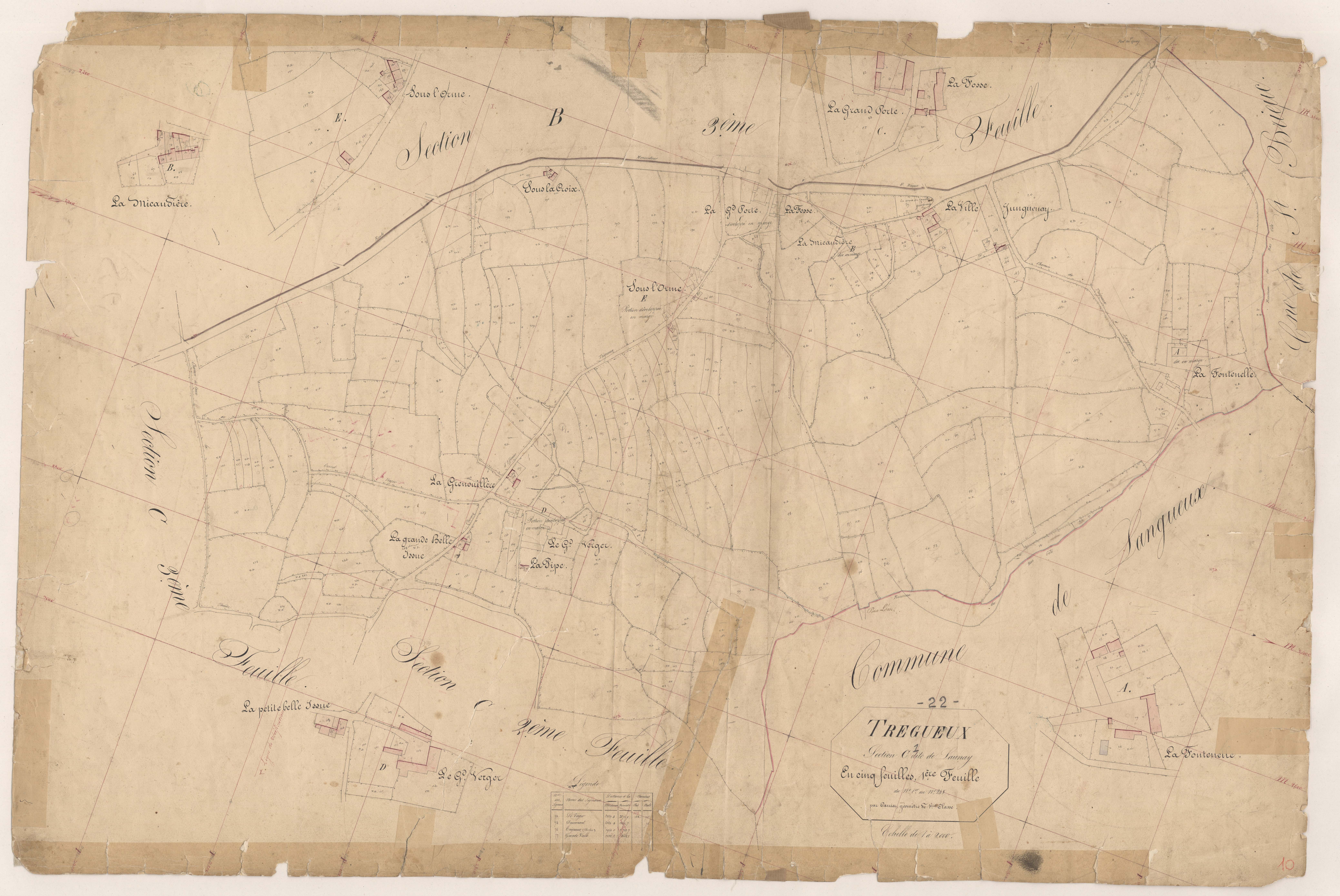 Trégueux - Section C, 1re feuille
