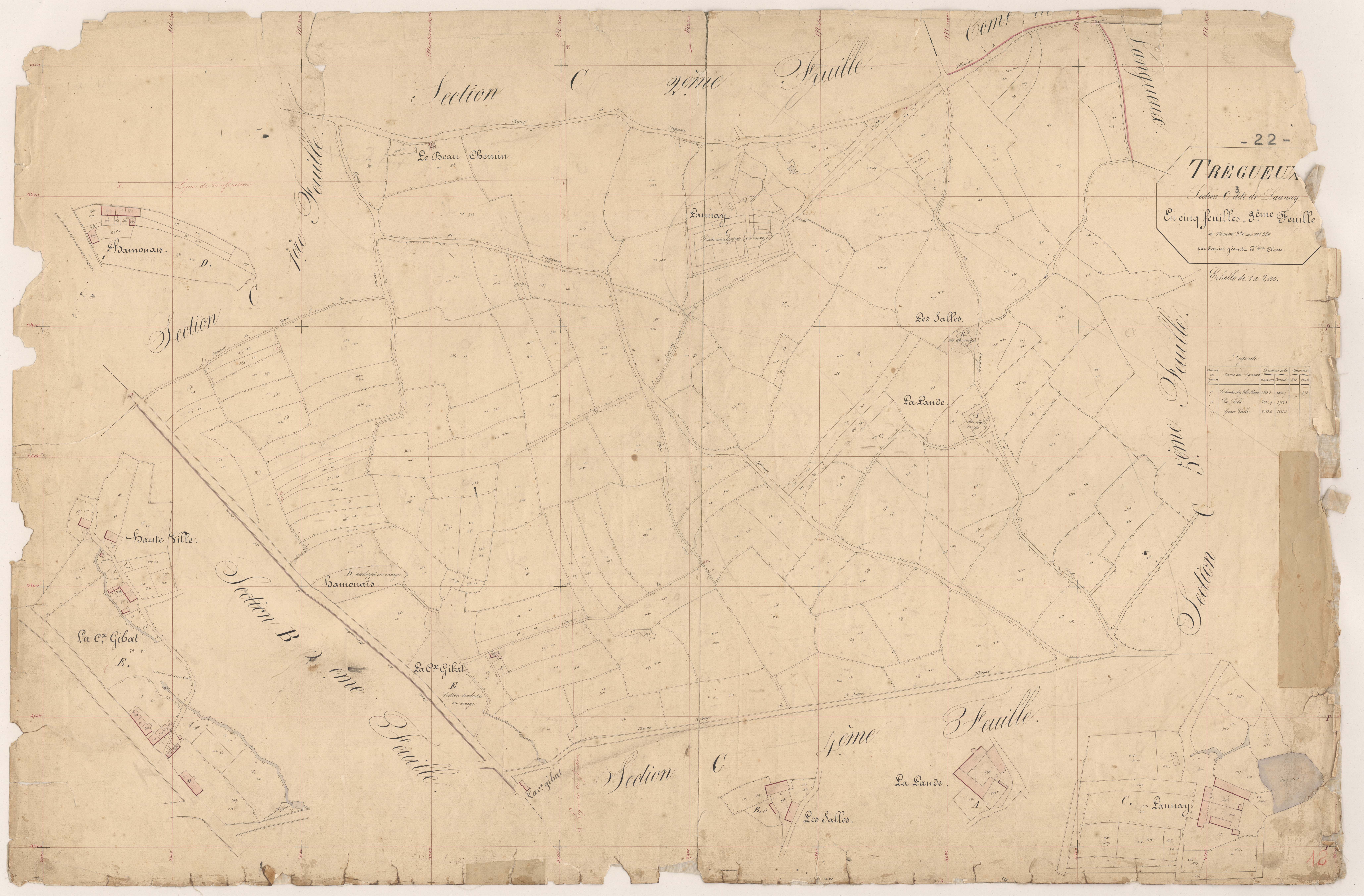 Trégueux - Section C, 3e feuille