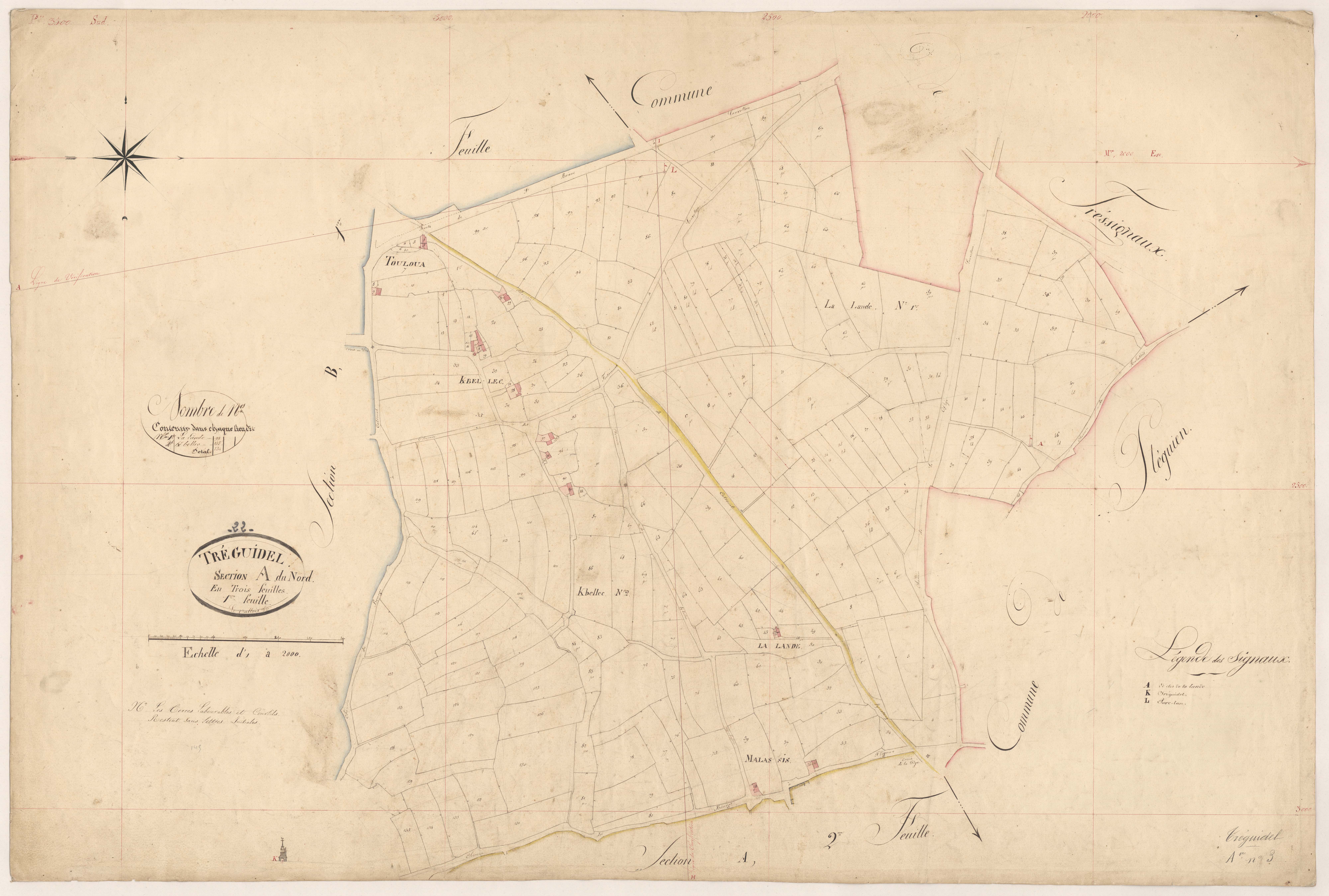 Tréguidel - Section A, 1re feuille