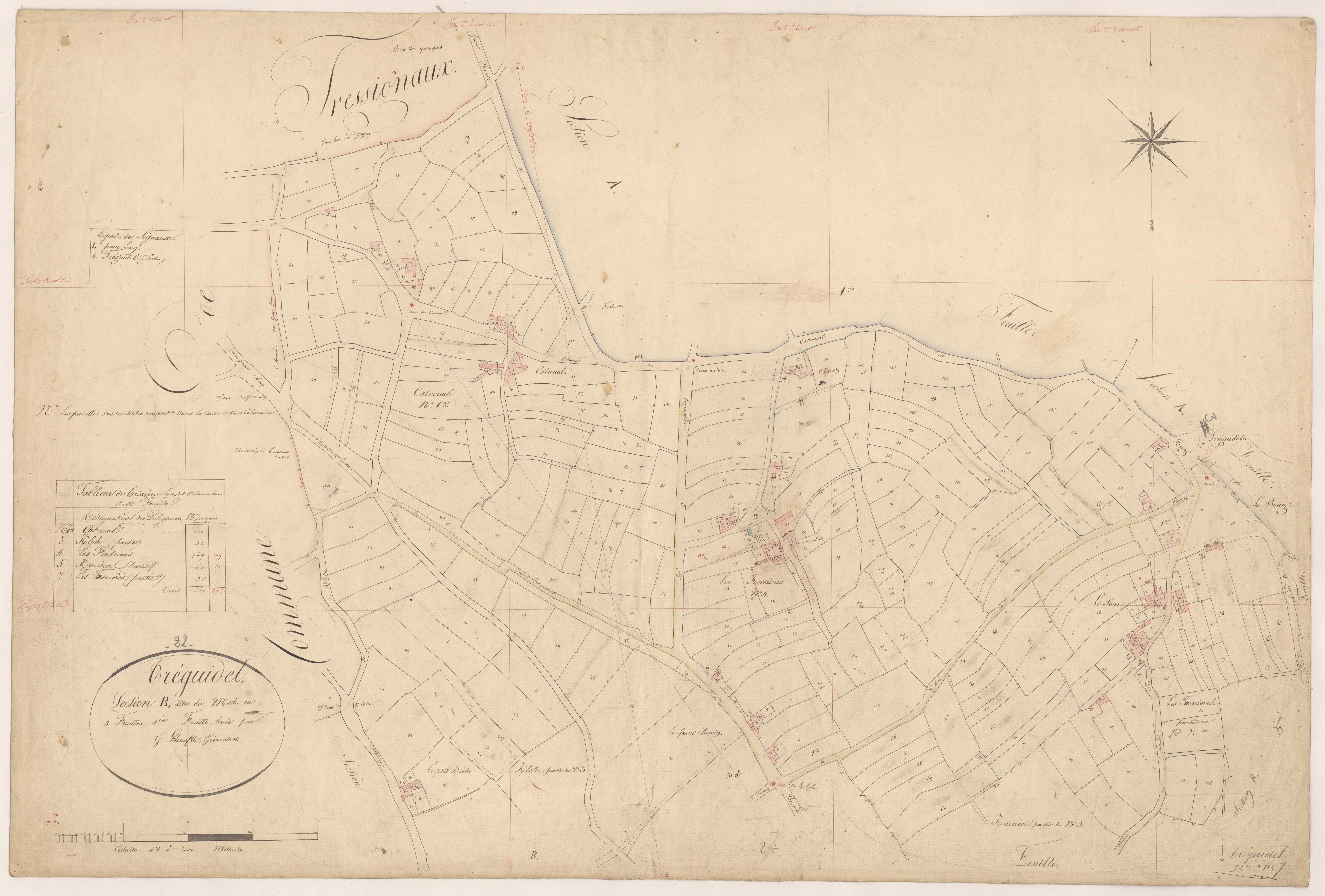 Tréguidel - Section B, 1re feuille