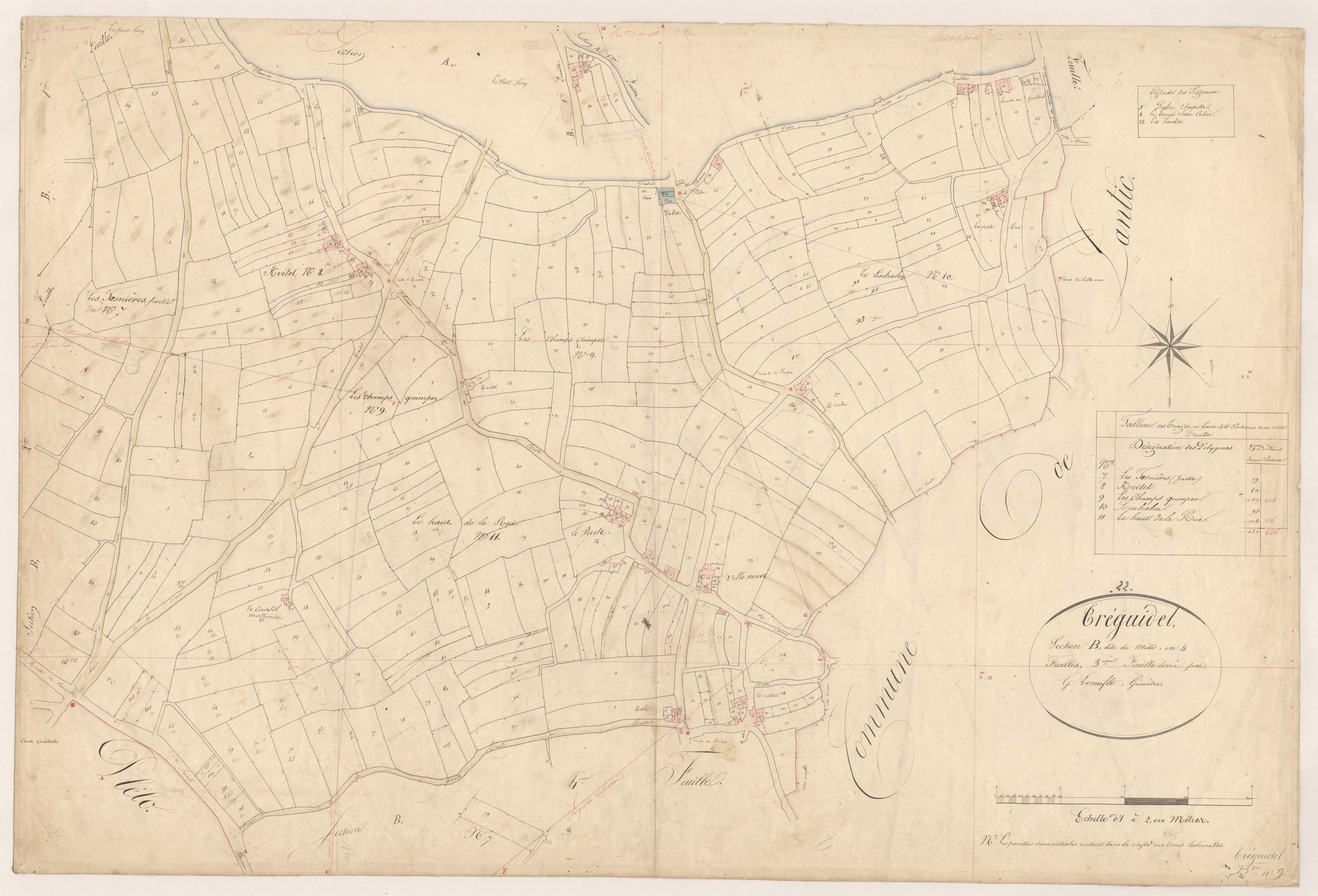 Tréguidel - Section B, 3e feuille