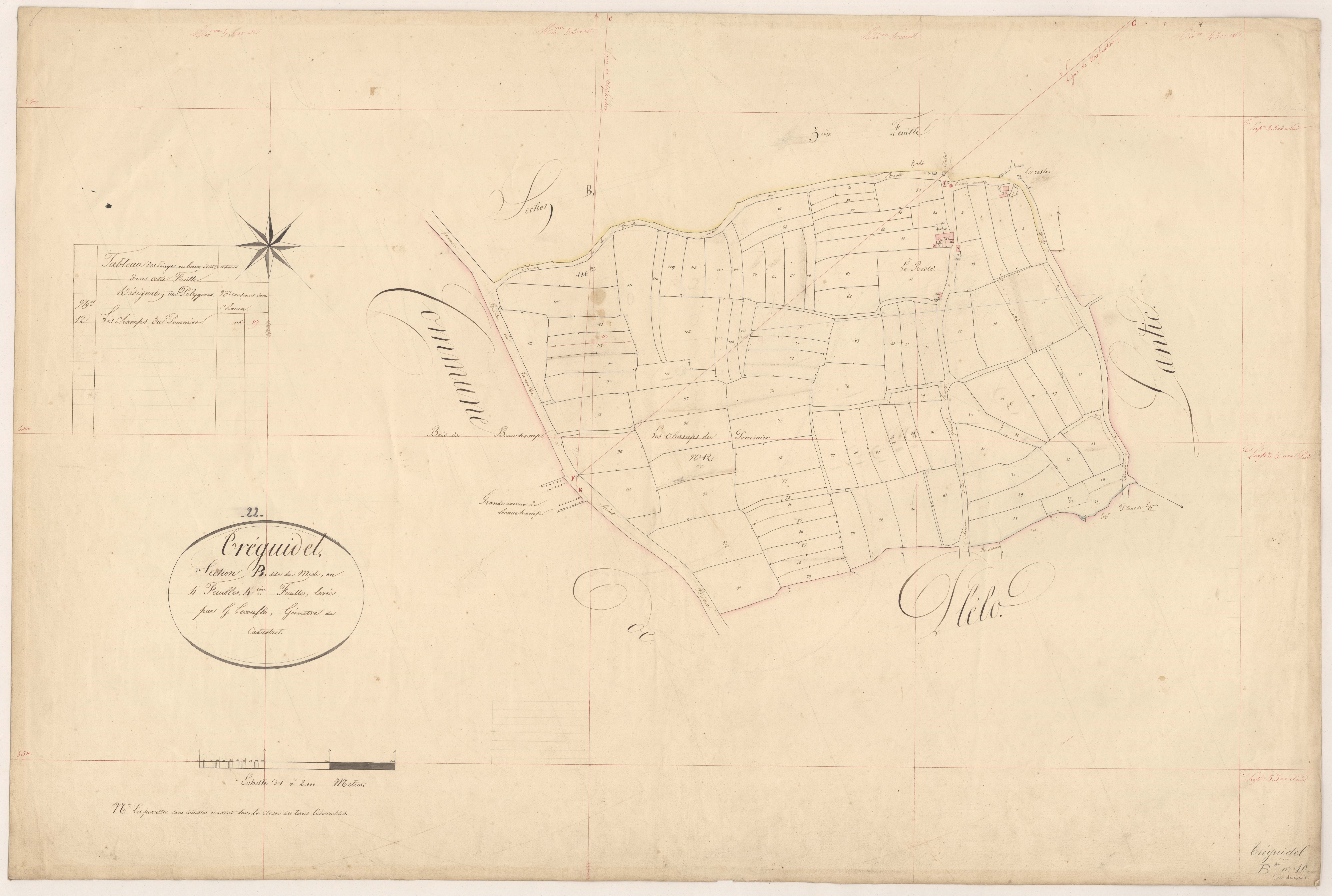 Tréguidel - Section B, 4e feuille