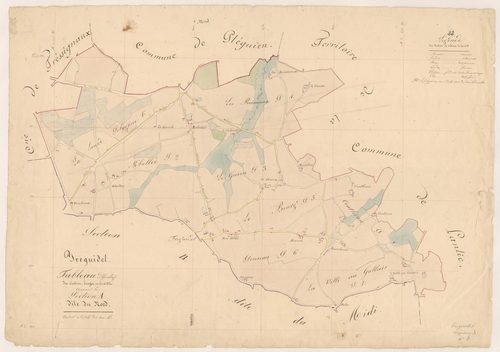 Tréguidel - Tableau d'assemblage : section A