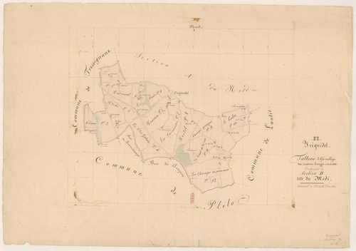 Tréguidel - Tableau d'assemblage : section B