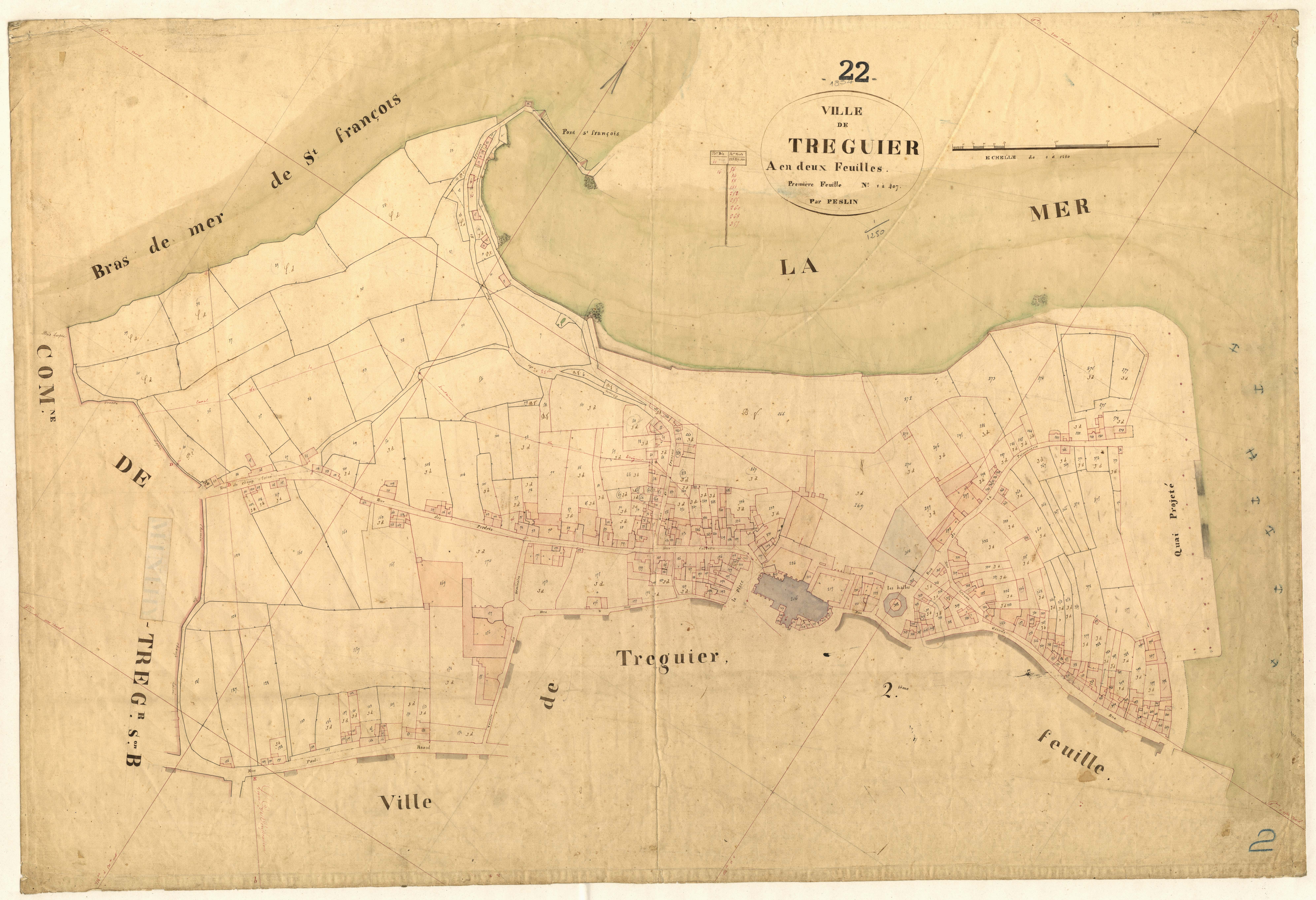 Tréguier - Section A, 1re feuille